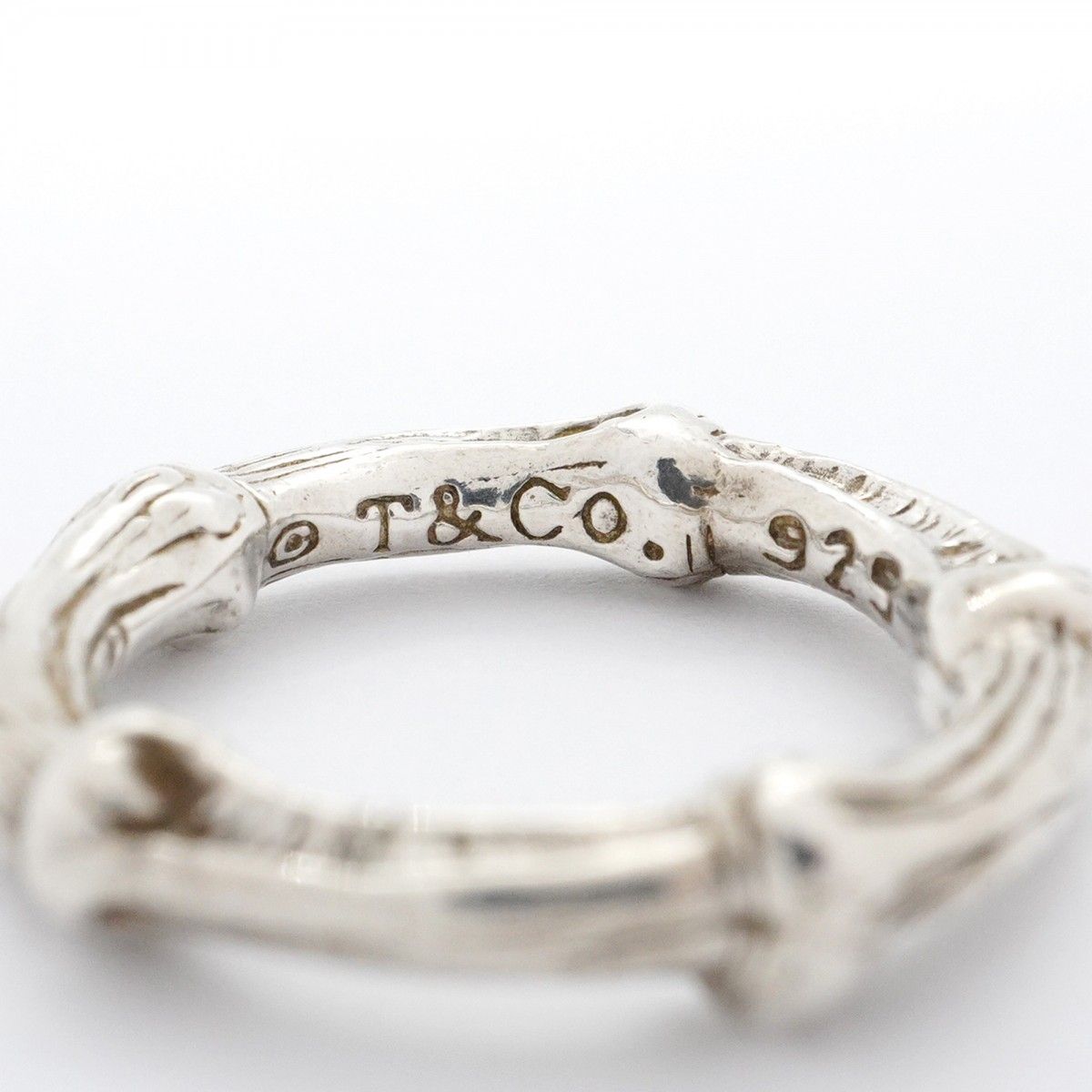 5job0192】ティファニー リング バンブー シルバー925 7.5号【中古