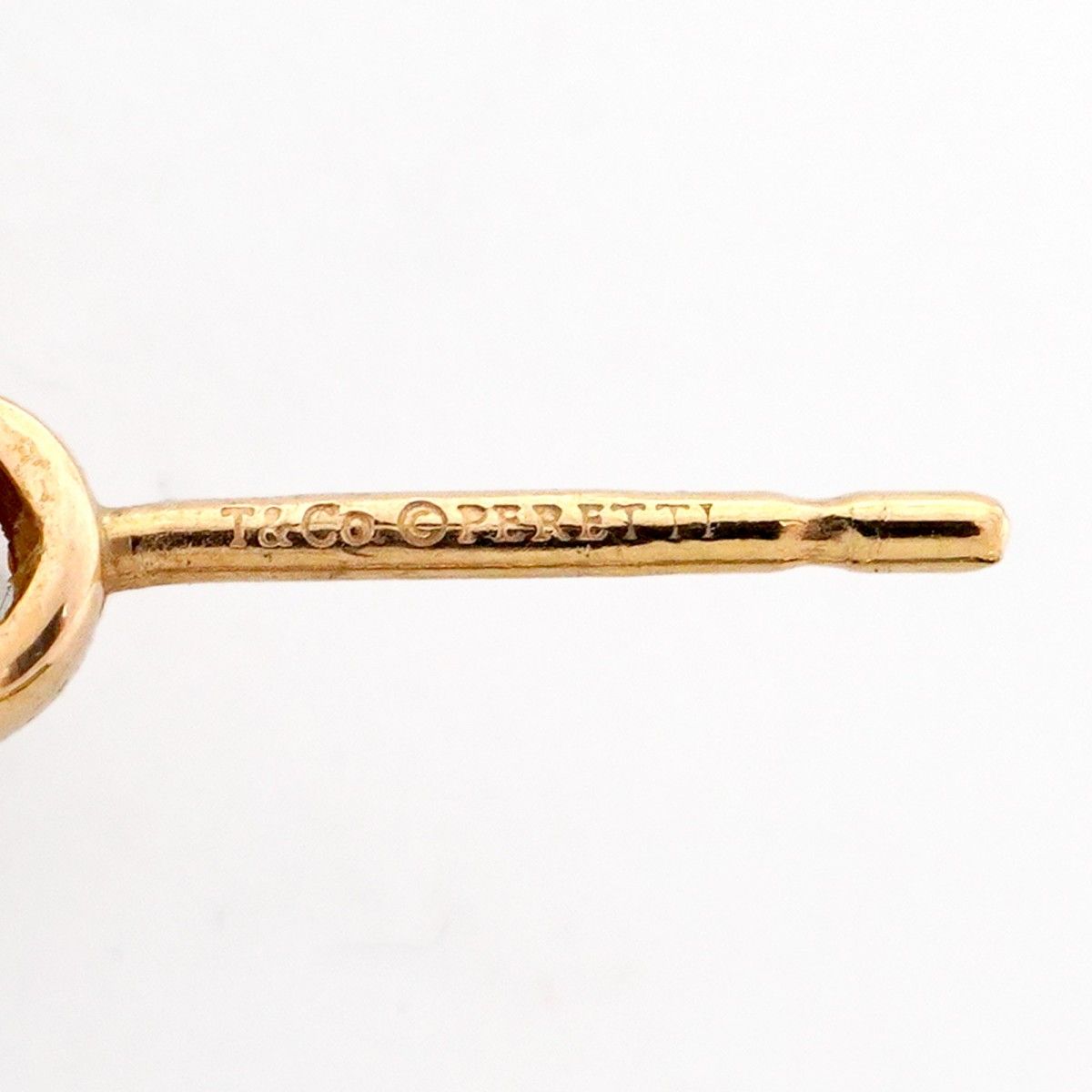 5job0198】ティファニー ピアス バイザヤード 1PD K18PG ピンク