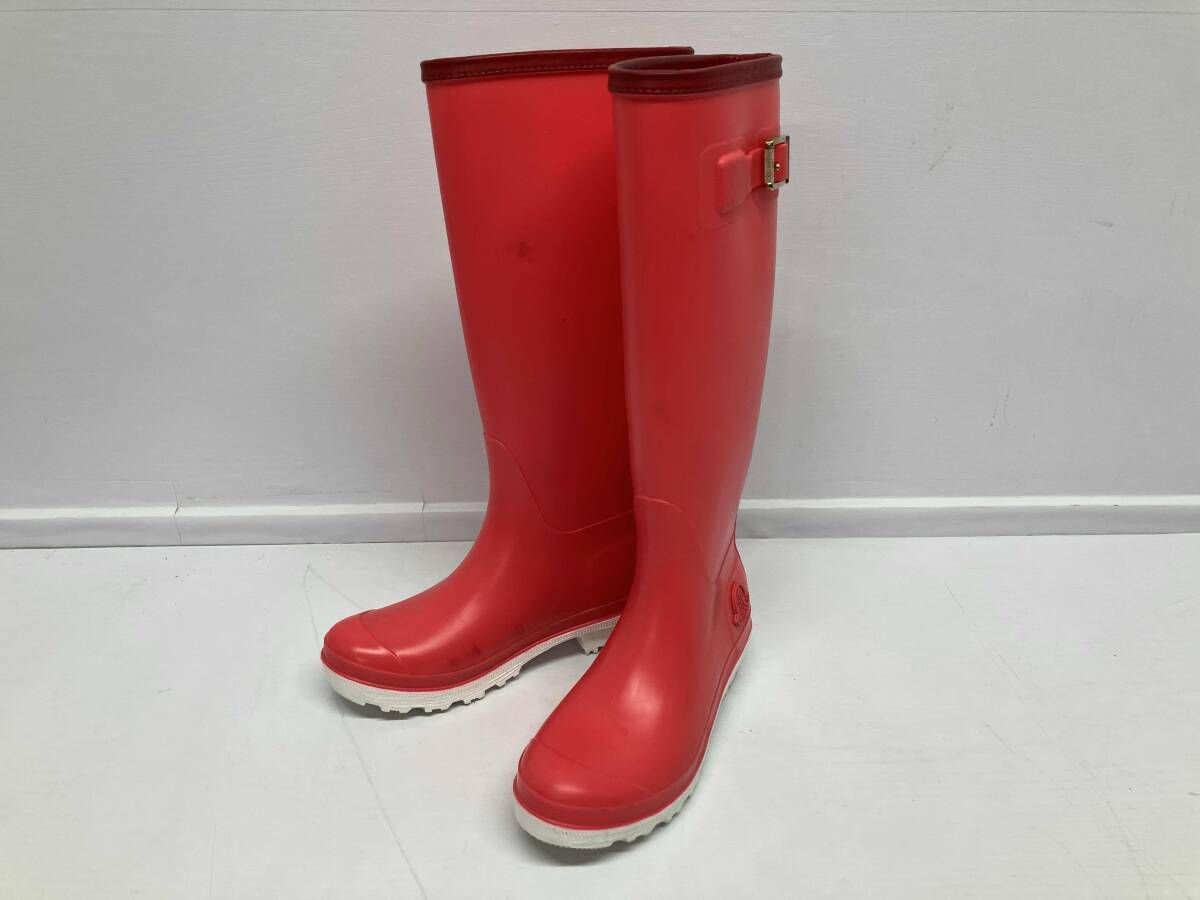 モンクレール MONCLER レインブーツ ピンク 37（約23.5~24cm） MONCLER モンクレール ロングブーツ レインブーツ サイズ:37 ピンク