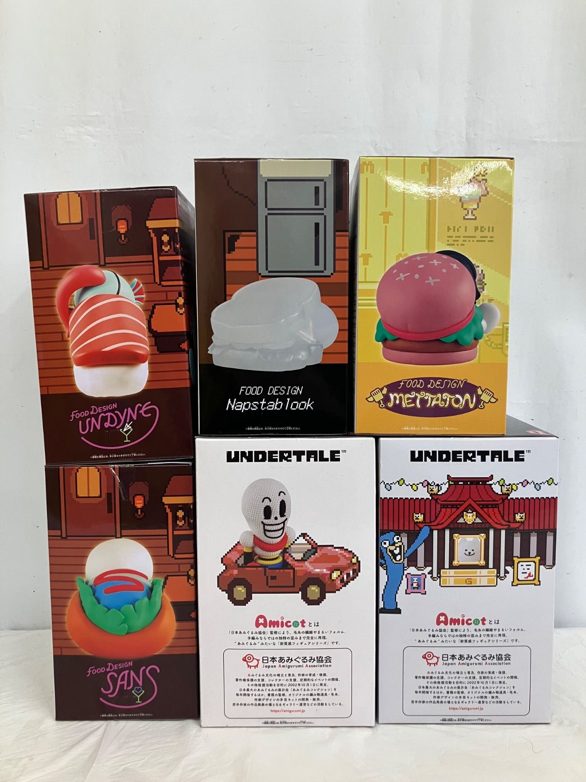 未開封 UNDERTALE フィギュア FOOD DESIGN あみこっと 6種 6個セット
