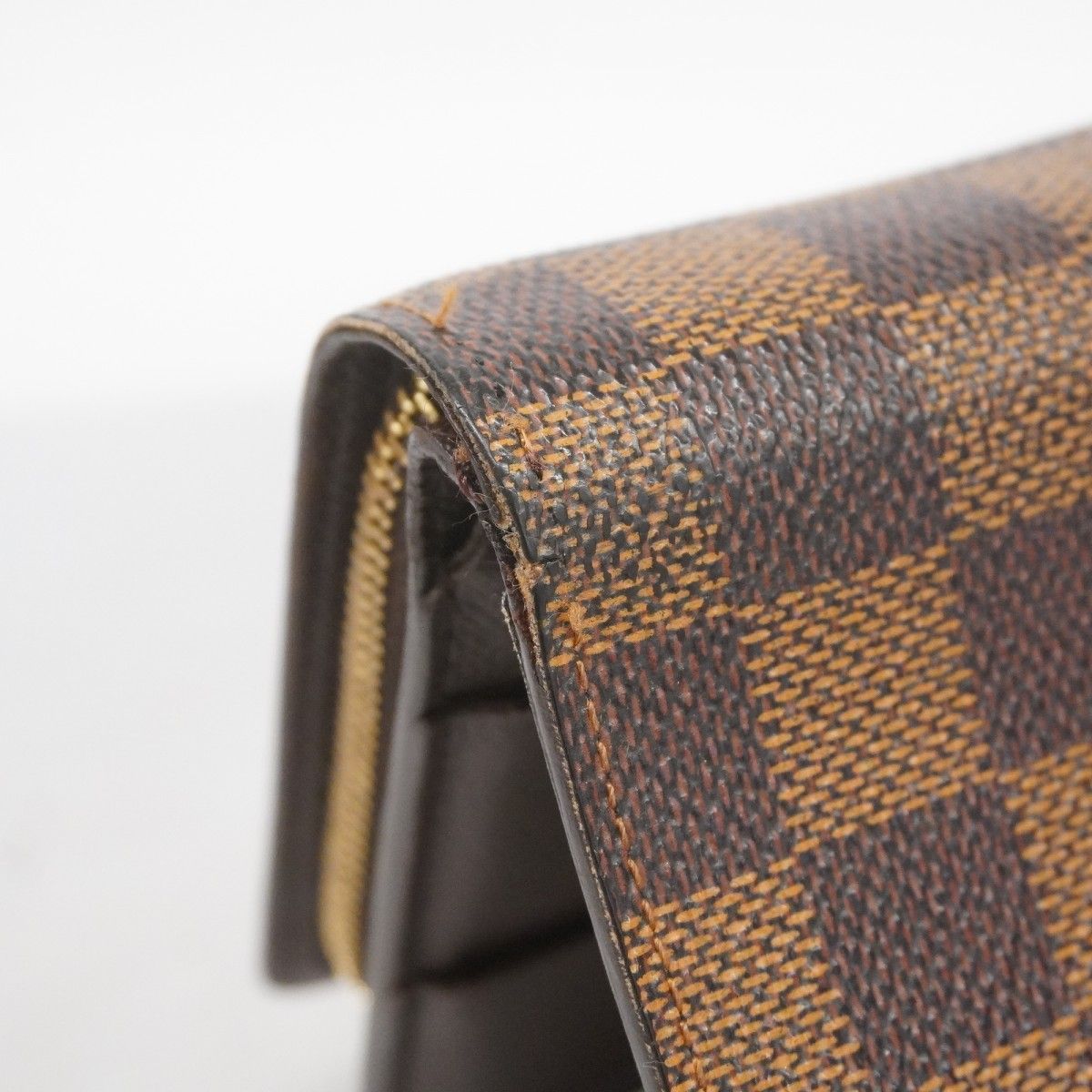 5od3480】ルイヴィトン 財布 ダミエ コンパクトジップ N61668 エベヌ