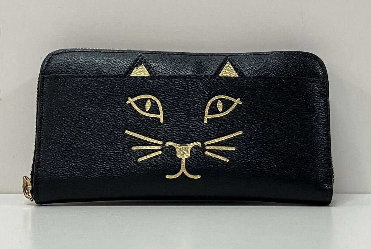 CHARLOTTE OLYMPIA シャーロット オリンピア 長財布 猫 ブラック 