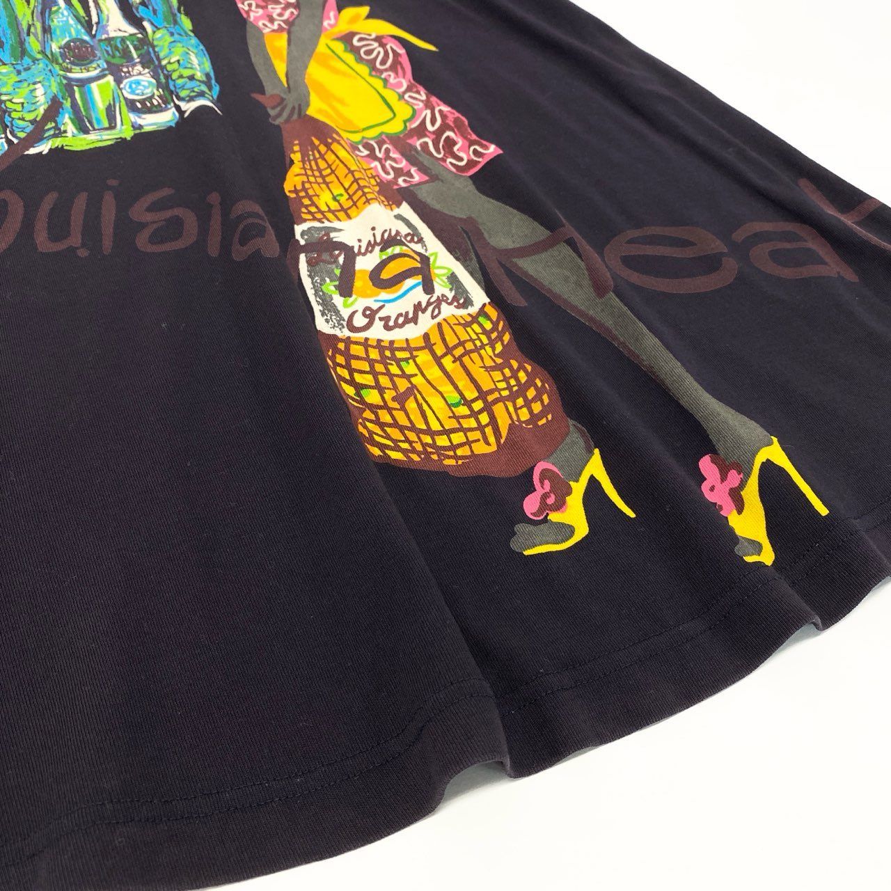 TOKUKOLERVOL★トクコ黒地☆チュニック・ワンピース 18k20 TOKUKO 1er VOL トクコプルミエヴォル 半袖Tシャツワンピース