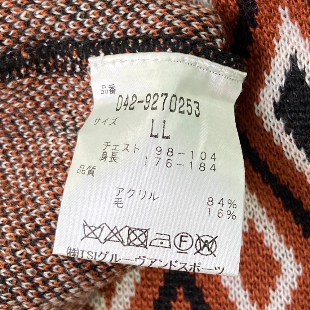 サイズ：LL ST ANDREWS セントアンドリュース ニット セーター 総柄