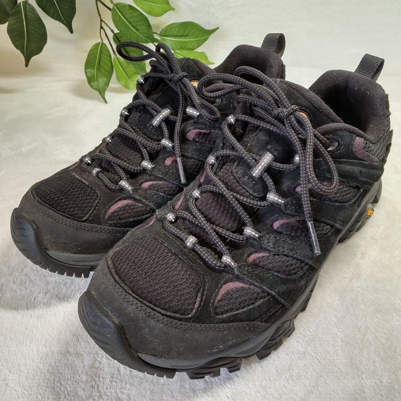 MERRELL メレル ハイキングシューズ Vibrαmソール 黒 ブラック 27 5 cm