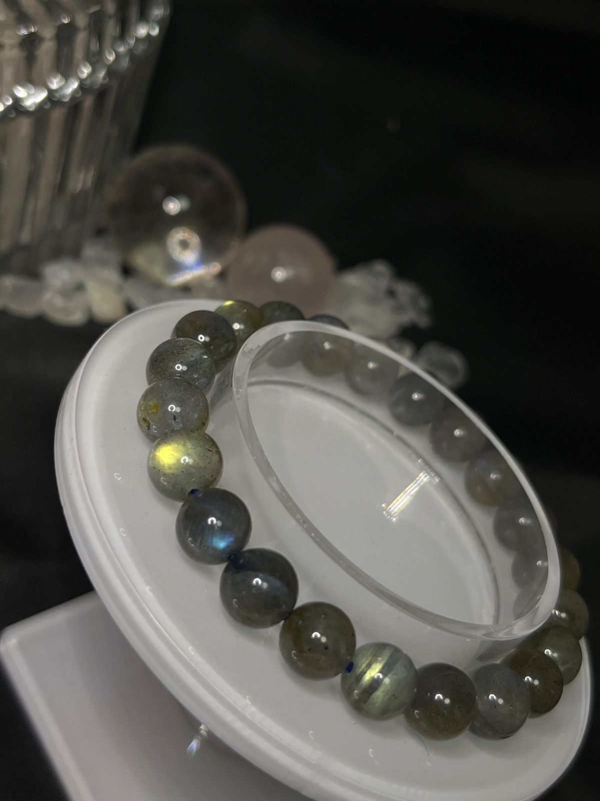 天然石 シラー ラブラドライト ブレスレット約8㍉15㌢☆59☆ - メルカリ