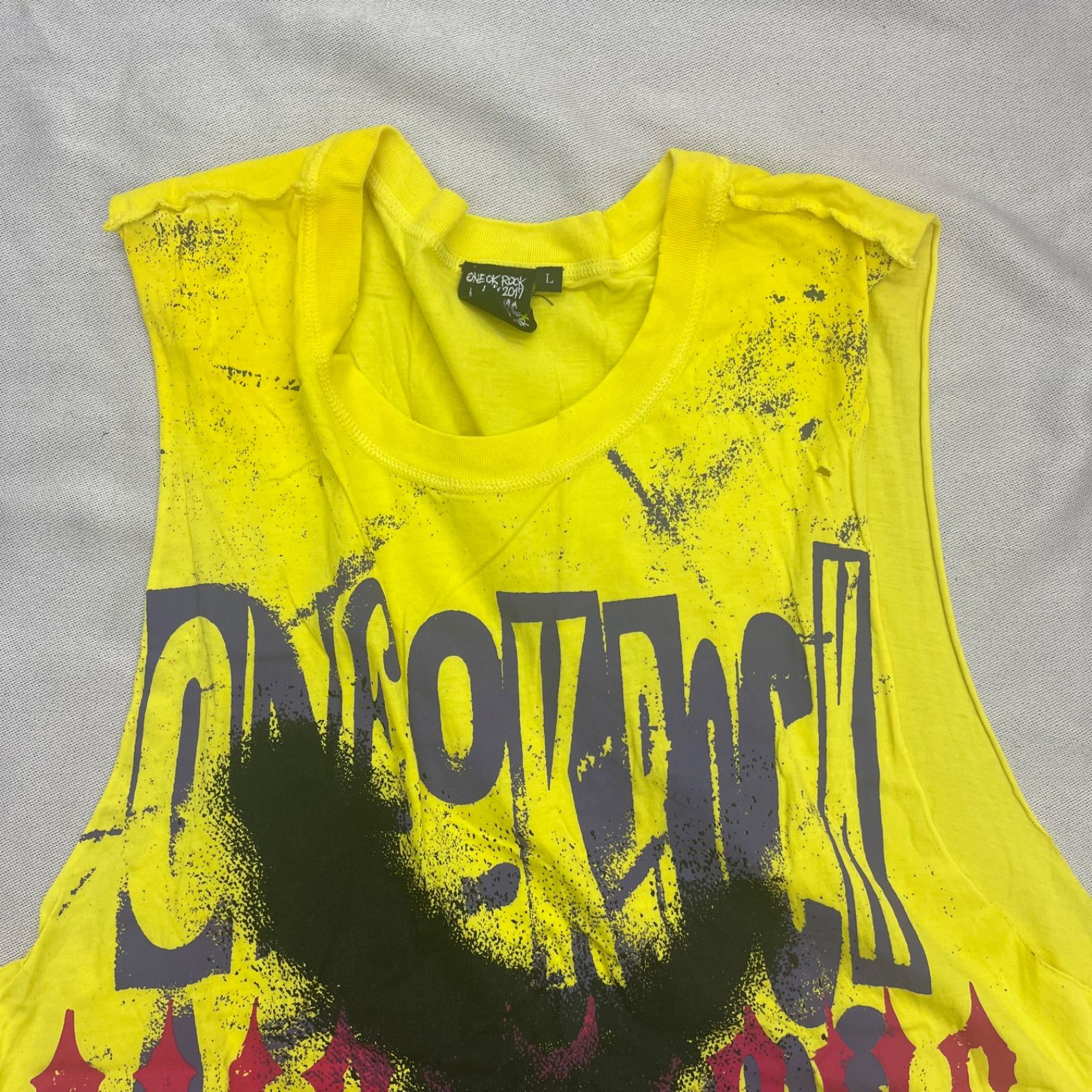 ONE OK ROCK ワンオク 2017 JAPAN タンクトップ イエロー ONE OK ROCK