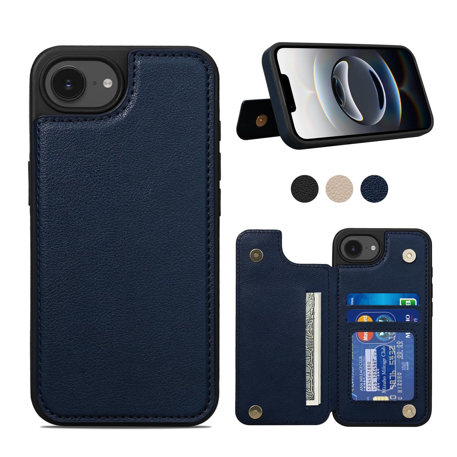 T1 6.1inch対応 ファッション マグネット カバー 用 用 用 ブルー 用 16e 16e 16e 16e アイホン アイフォン カード カード 手帳型ケース ICカード収納 スマホケース いPhone 手帳型 背面 ケース iPhone