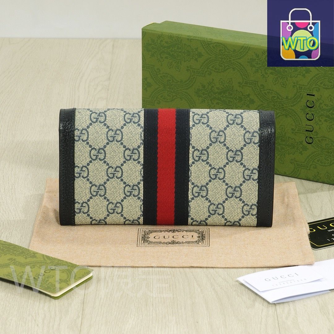 今日特価】Gucci グッチ オフィディアシリーズ 二つ折り財布 GG