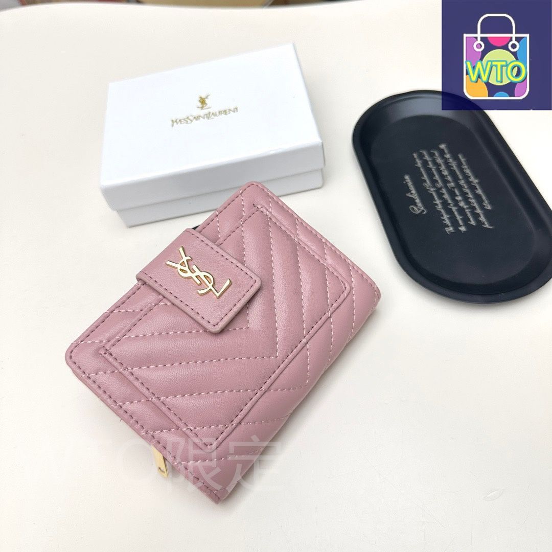 今日特価】YSL Saint Laurent サン・ローラン ミニ財布シリーズ 頭層の