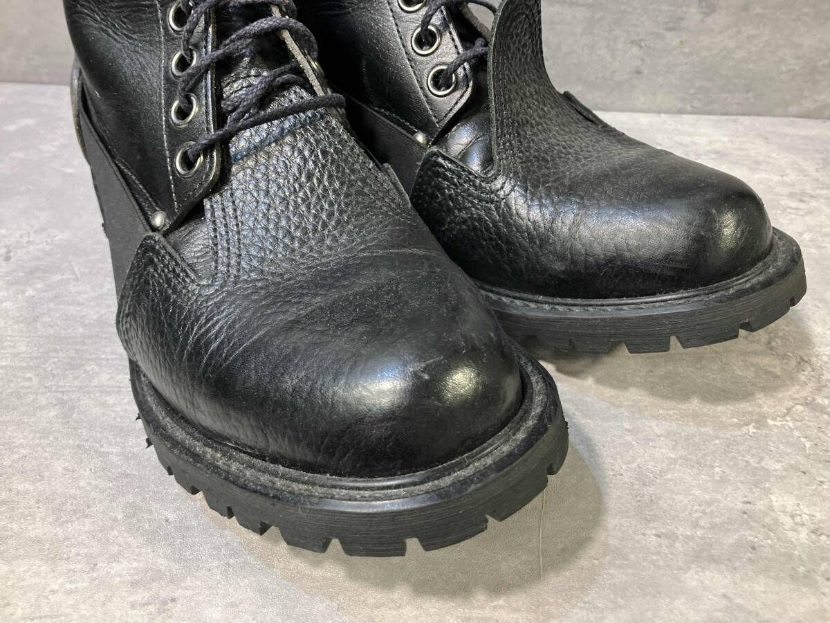 ⭐️未使用級⭐️ コムデギャルソンオムプリュス　プロテクション　レースアップブーツ 10aw COMME des GARCONS HOMME PLUS プロテクション期 レザーレース