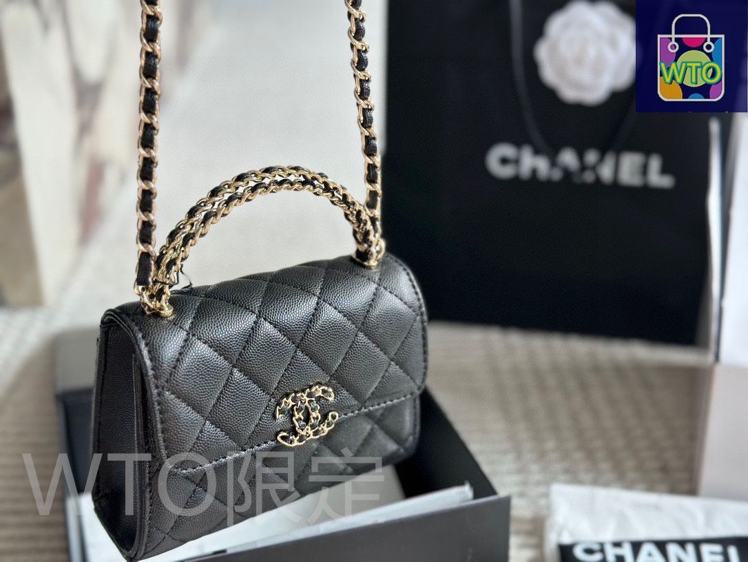 今日特価】Chanel シャネル ケリー ケリー キャビアスキンレザーで非常