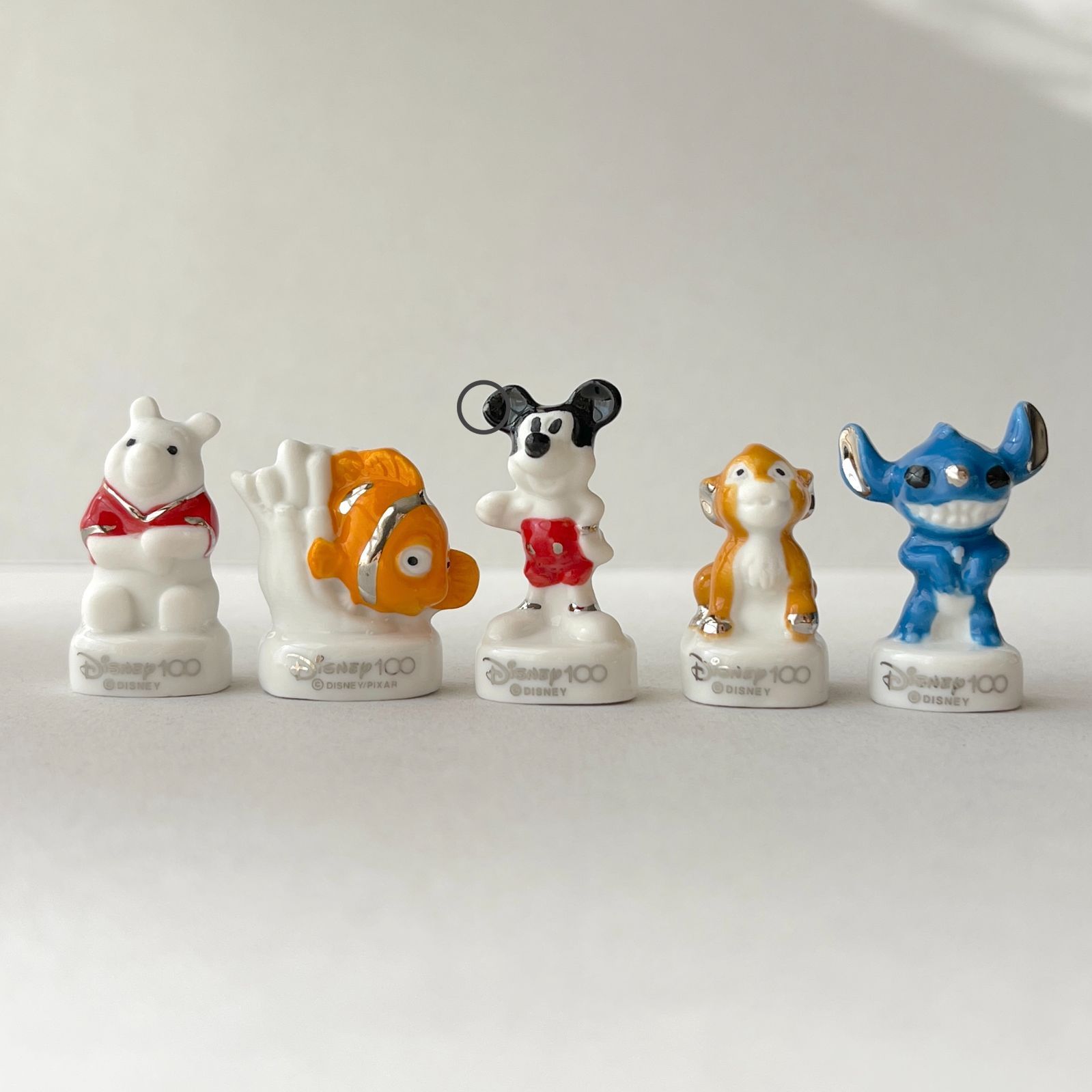 ディズニー　フェーブ フェーヴ ディズニー100周年 10個 フランス フェーブ ミニチュア陶器 f