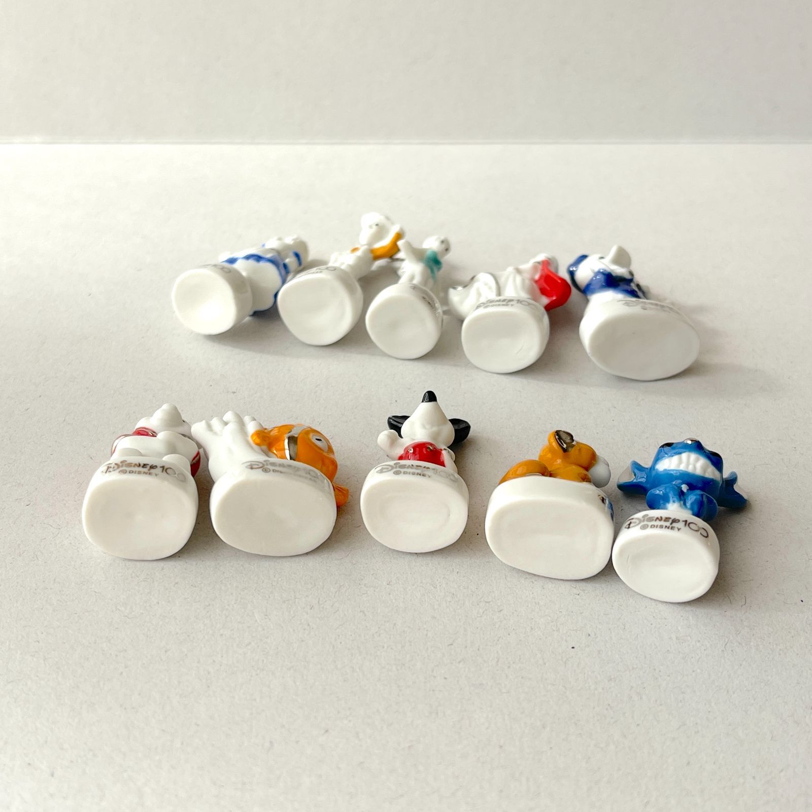 フェーヴ ディズニー100周年 10個 フランス フェーブ ミニチュア陶器
