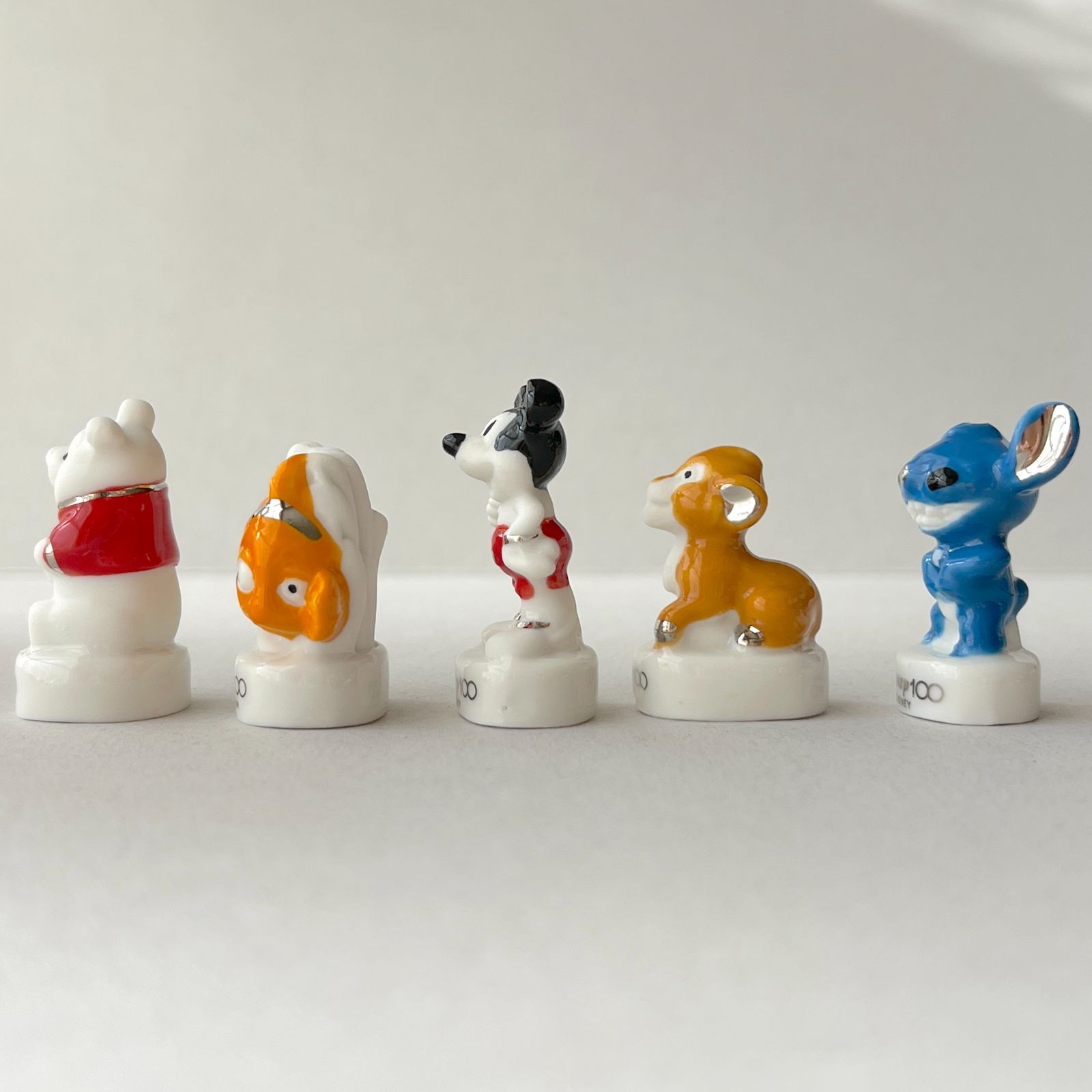 フェーヴ ディズニー100周年 10個 フランス フェーブ ミニチュア陶器