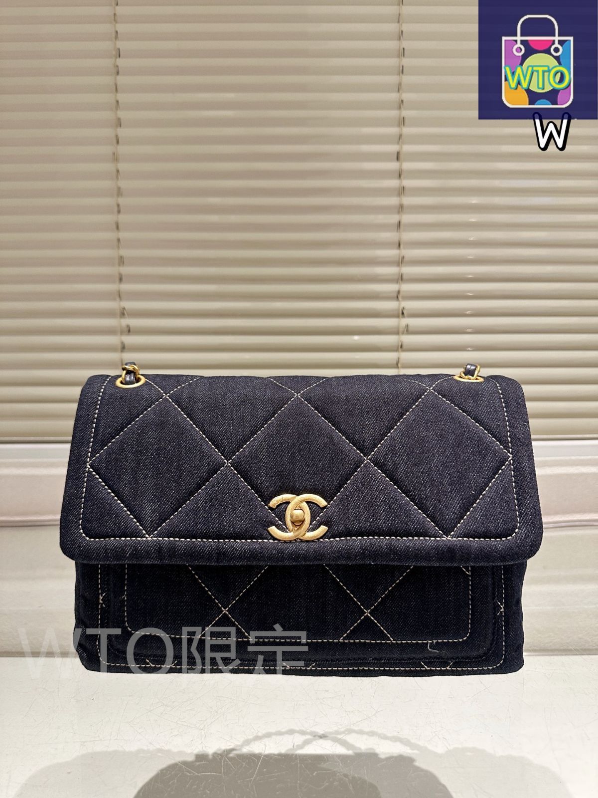 今日特価】Chanel シャネル デニム トートバッグ 菱格・ダブルCロゴ
