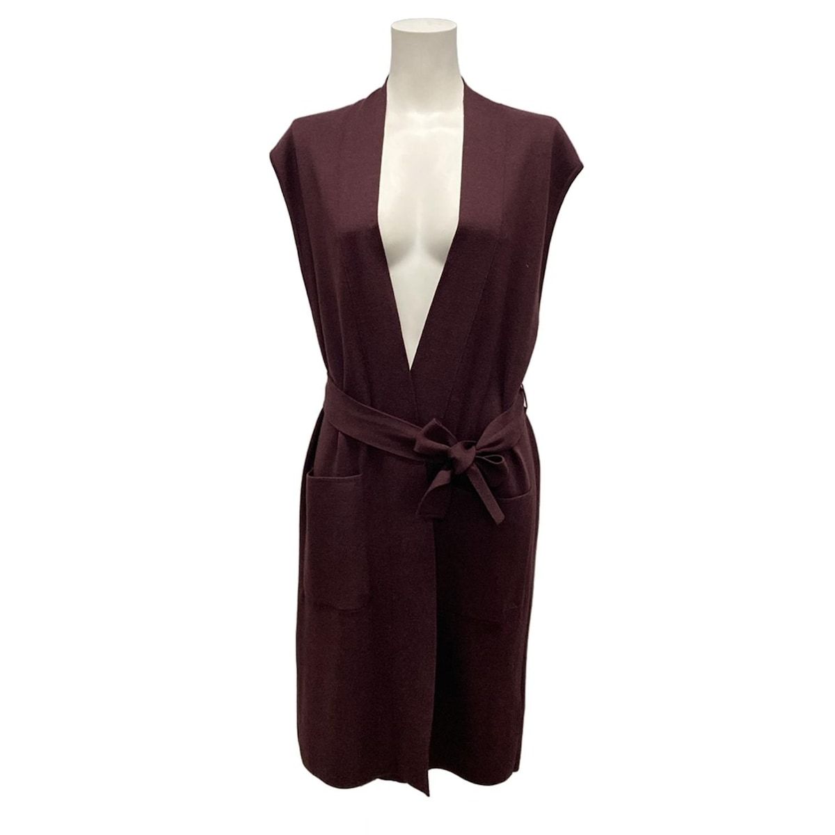 HERMES(エルメス) ベスト サイズ34 S レディース - ボルドー カシミヤ