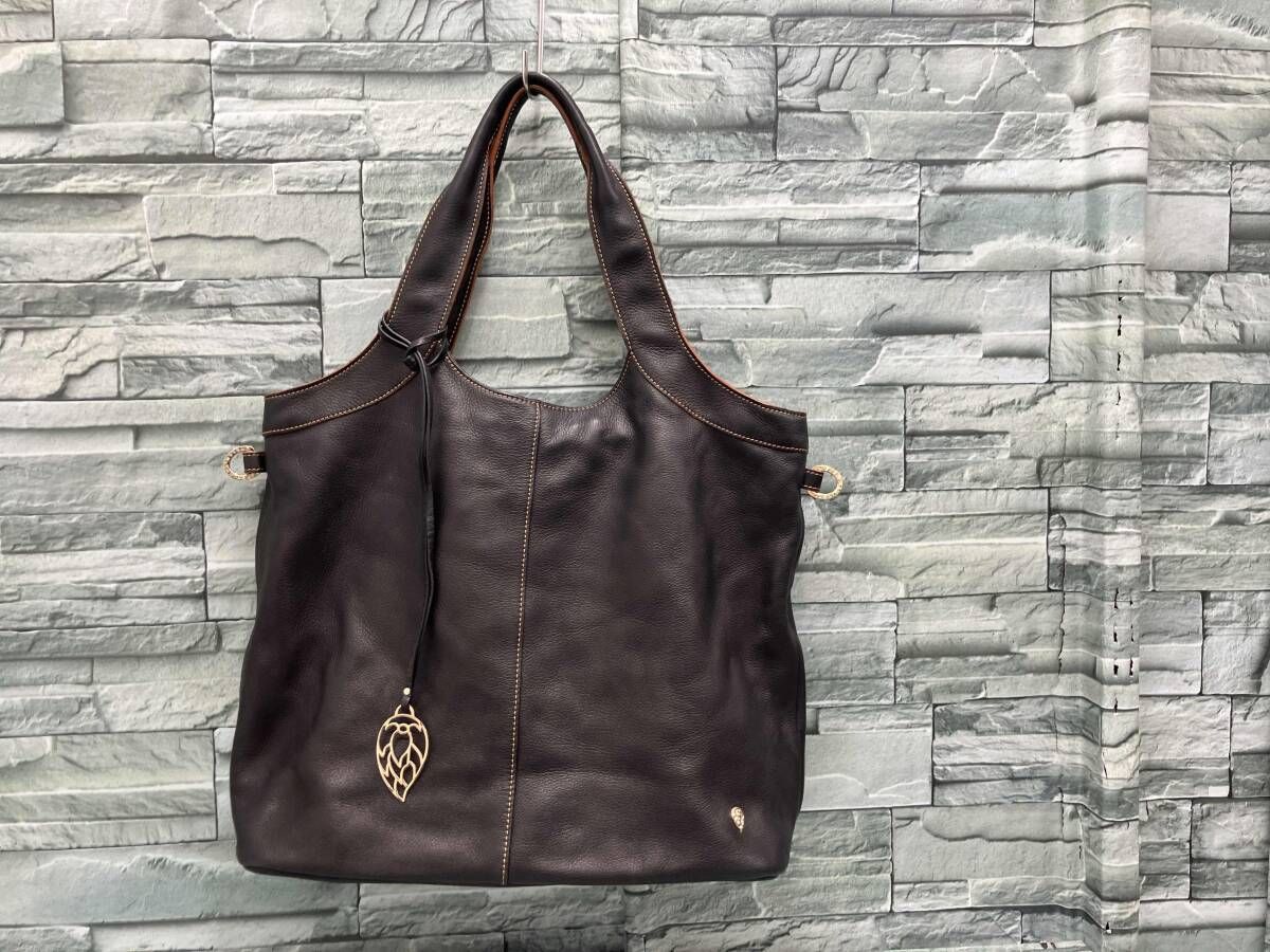 Helen kaminski/トートバッグ/レザー/2way/BLK/黒/ヘレンカミンスキー