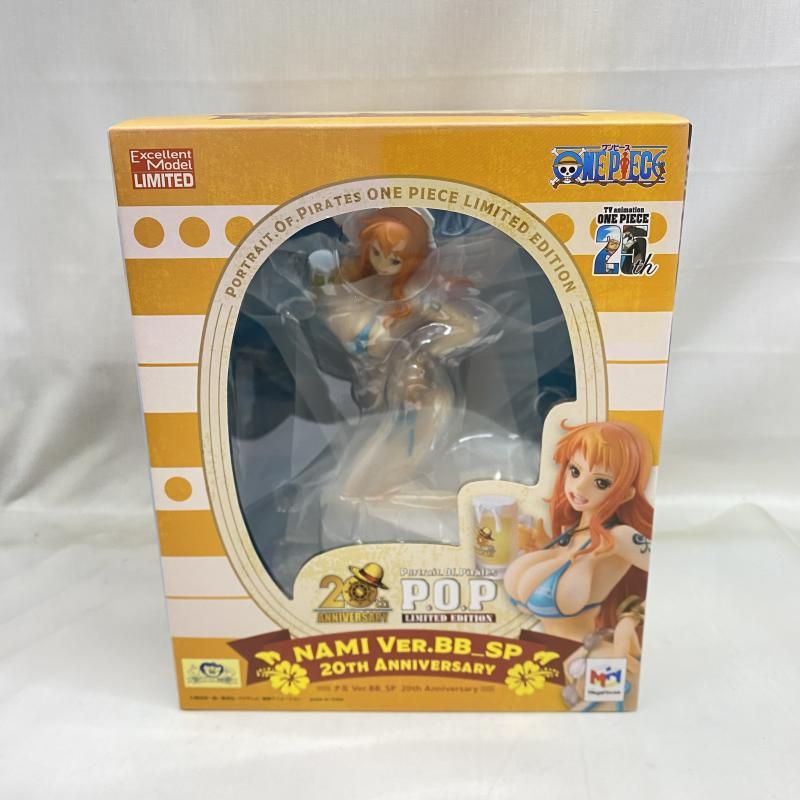【】未開封･箱日焼け)MegaHouse P.O.P LIMITED EDITION ナミ Ver.BB_SP 20th Anniversary フィギュア ONE PIECE[22]