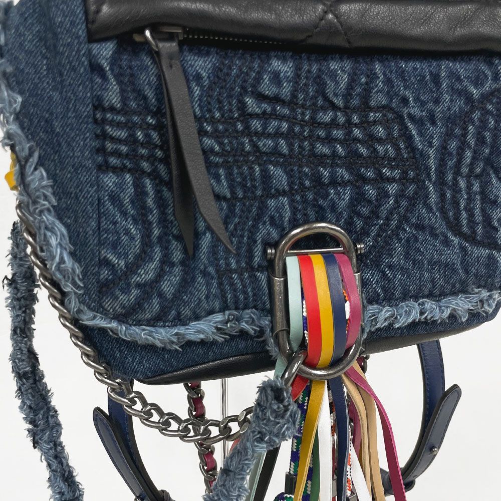 DIESEL ディーゼル 新品・アウトレット！デニム フリンジ バッグパック 