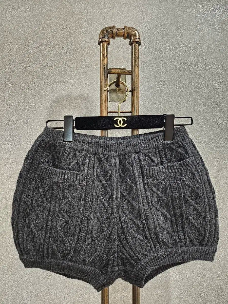 バーバリーブルーレーベル ノバチェック ハーフパンツ ウール モヘア混