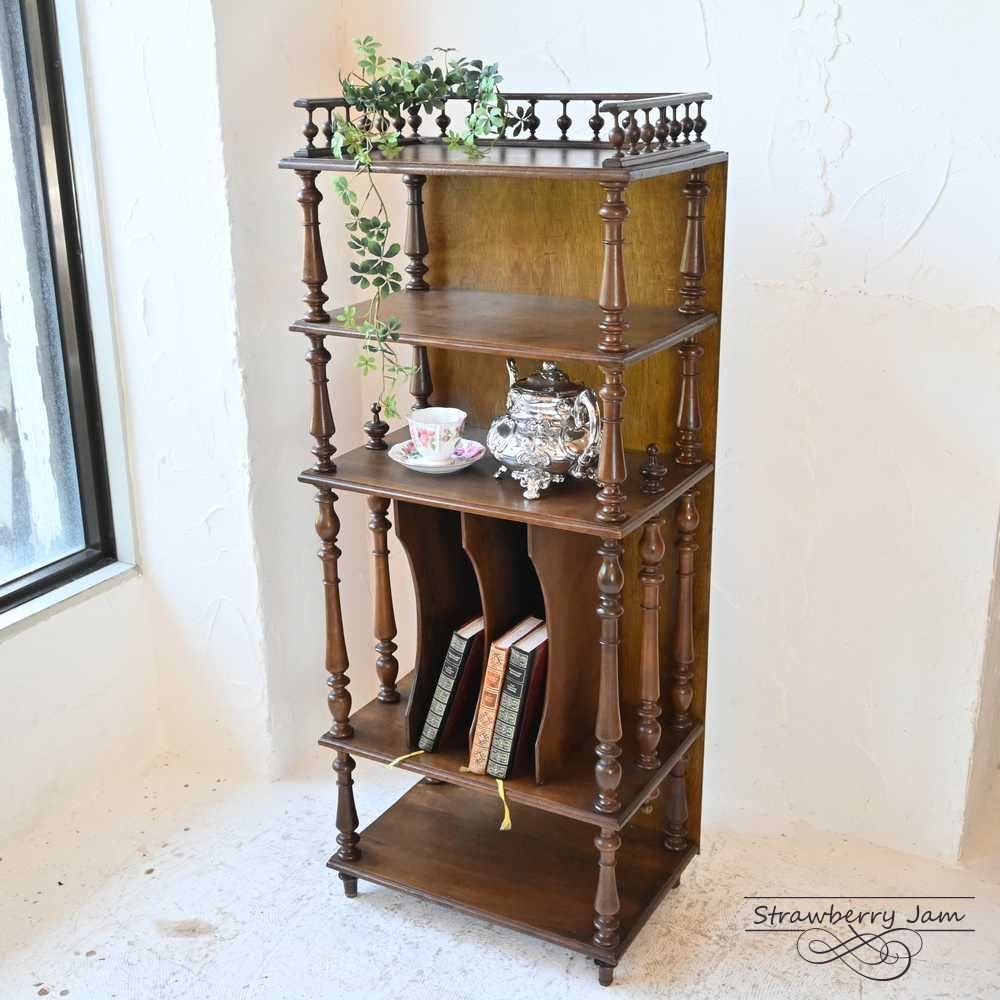 L3610-27 フランスアンティーク ミュージックシェルフ シェルフ 収納 スタンド フランス