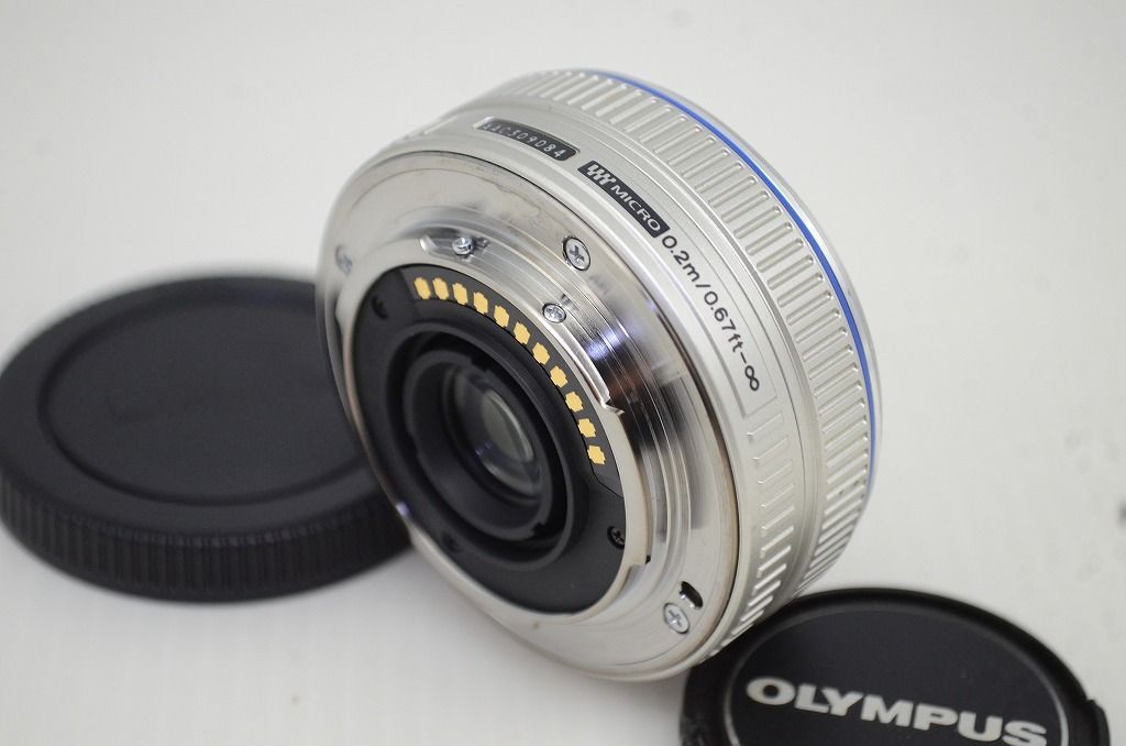 【美品】オリンパス M.ZUIKO DIGITAL 17mm F2.8 シルバー オリンパス 単焦点 レンズ OLYMPUS M.ZUIKO DIGITAL 17mm F2.8