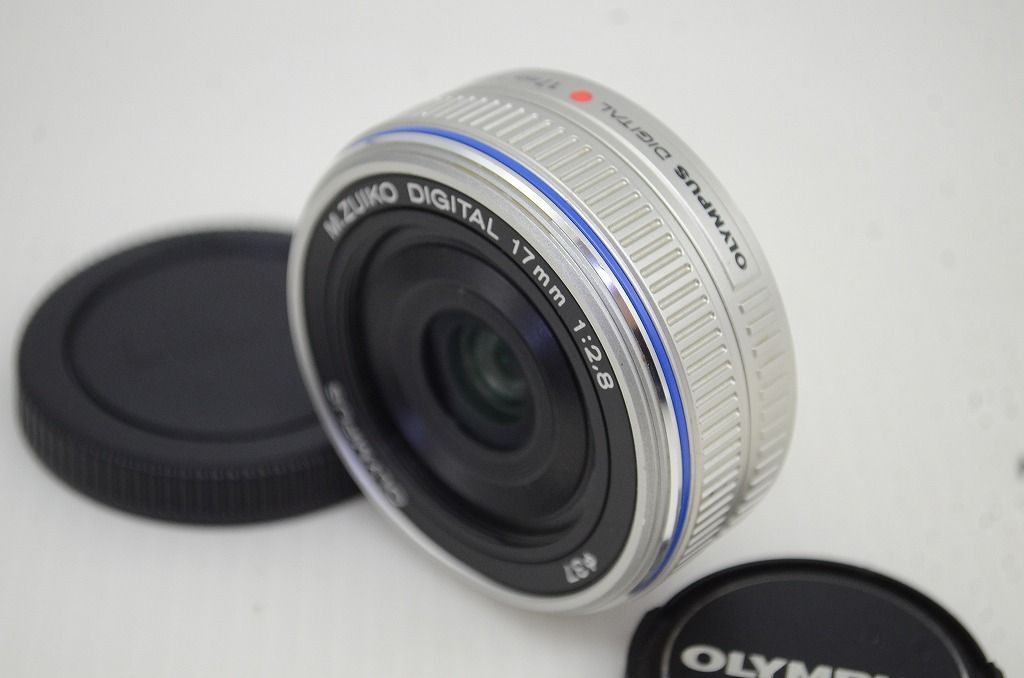 【美品】オリンパス M.ZUIKO DIGITAL 17mm F2.8 シルバー オリンパス 単焦点 レンズ OLYMPUS M.ZUIKO DIGITAL 17mm F2.8
