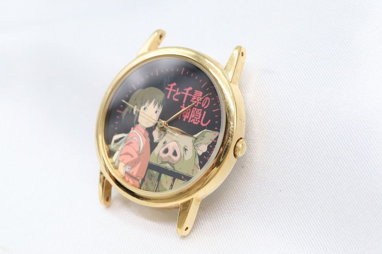 【値下げしました】非売品 千と千尋の神隠し 腕時計 セイコー】カオナシの顔が光る！アルバ×ジブリのコラボ腕時計【千と
