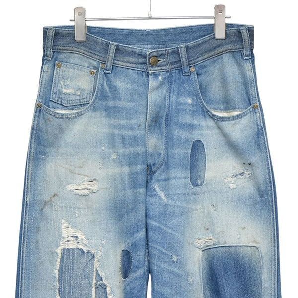 美品　マルジェラ　デニム Maison Margiela(メゾンマルジェラ) -CUT OUT DENIM PANTS-Amanojak.