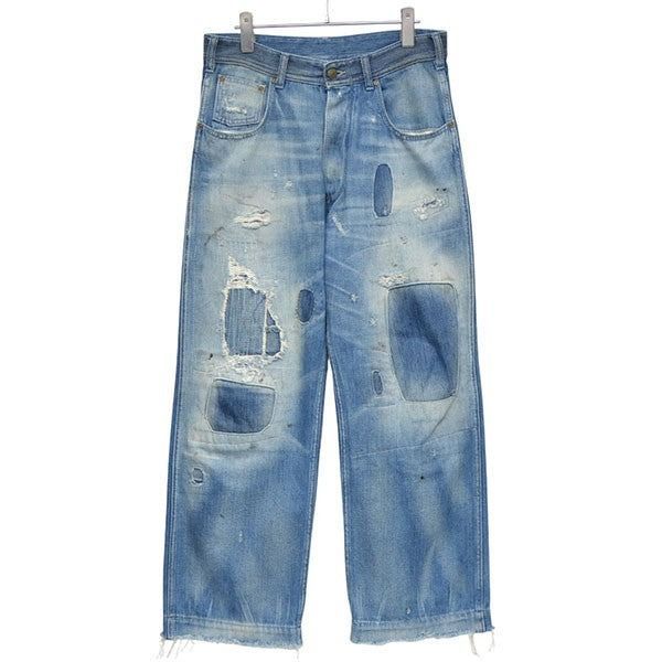 美品　マルジェラ　デニム Maison Margiela(メゾンマルジェラ) -CUT OUT DENIM PANTS-Amanojak.
