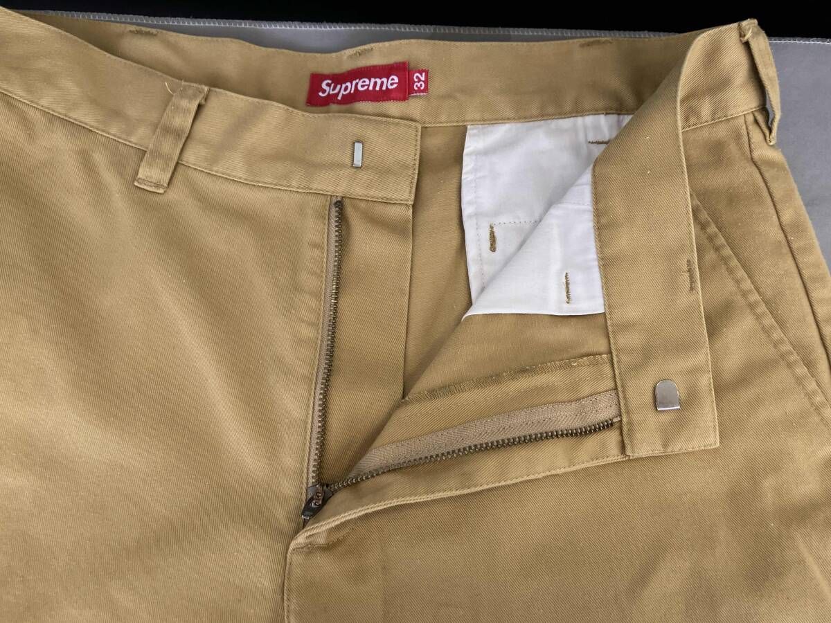 Supreme ベージュ ハーフパンツ Supreme シュプリーム ワークショーツ ハーフ綿パン ハーフパンツ L