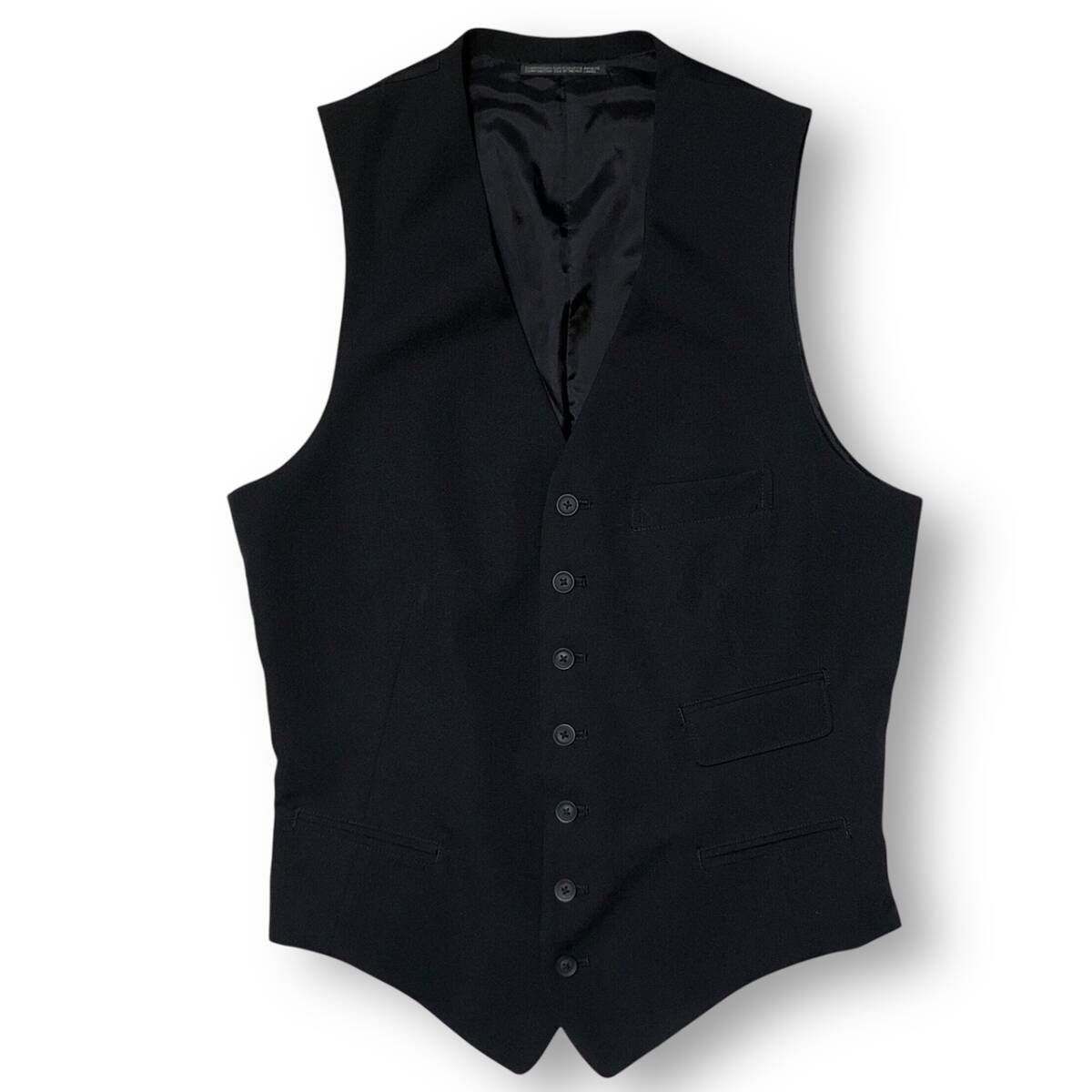 25ss YOHJI YAMAMOTO POUR HOMME WOOL GABARDINE 7 BUTTONS VEST 