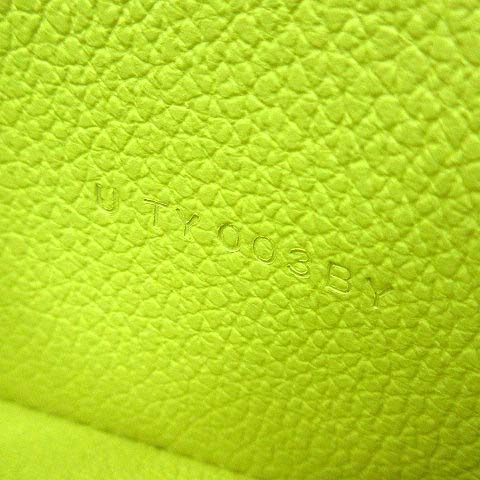 【中古】エルメス HERMES シティ 4CC カードケース エバーカラー カラーブロック ブルーロワイヤル ライム ミント U刻印 2022年 美品 エルメス HERMES シティ 4CC カードケース エバーカラー カラー