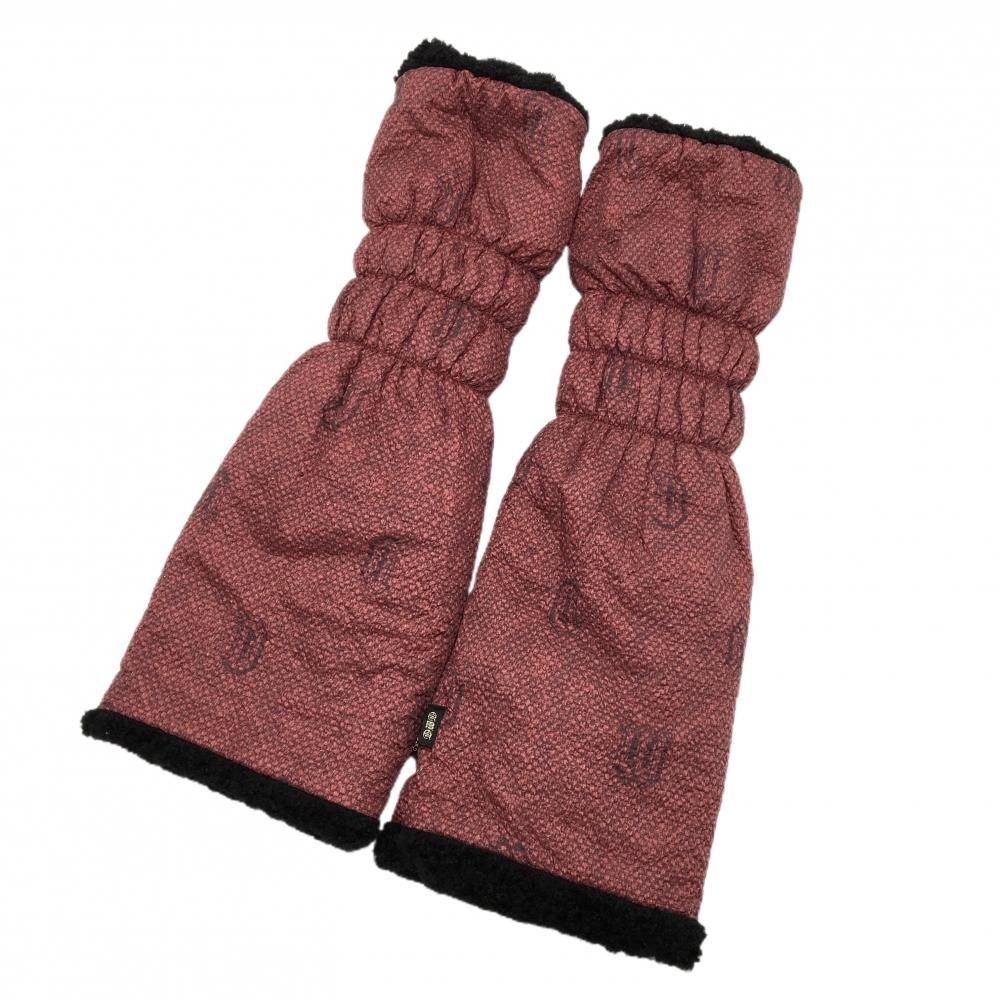 超美品】ダンスウィズドラゴン リバーシブルレッグウォーマー 黒 ボア