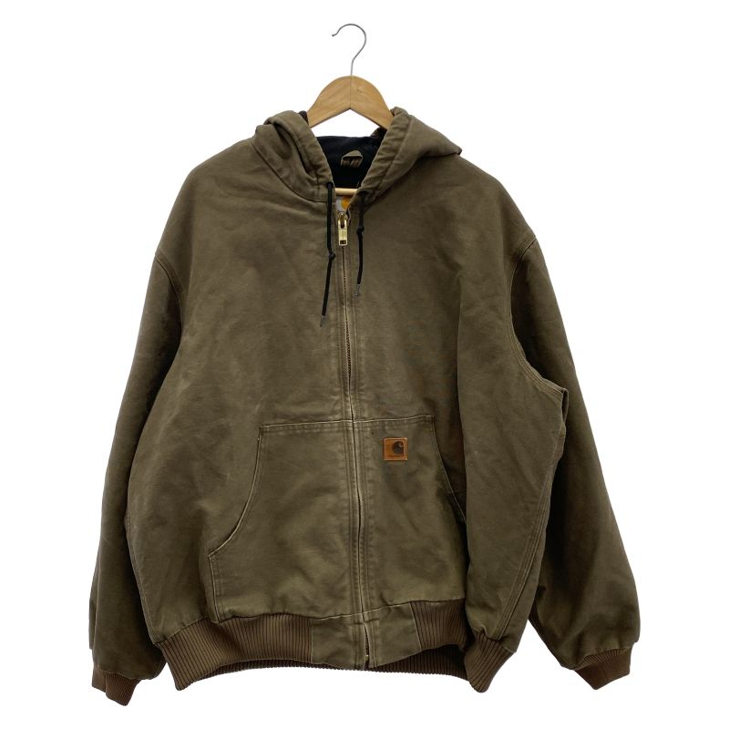 中古】Carhartt アクティブジャケット ダック生地 サイズXL 茶