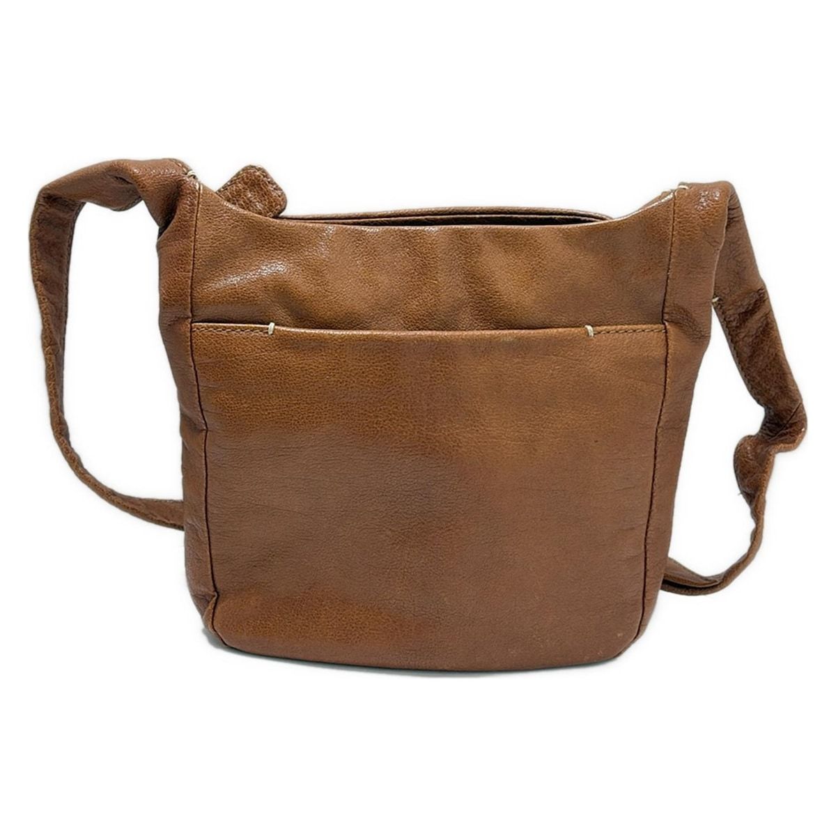 genten(ゲンテン) ショルダーバッグ美品 - ブラウン レザー - メルカリ