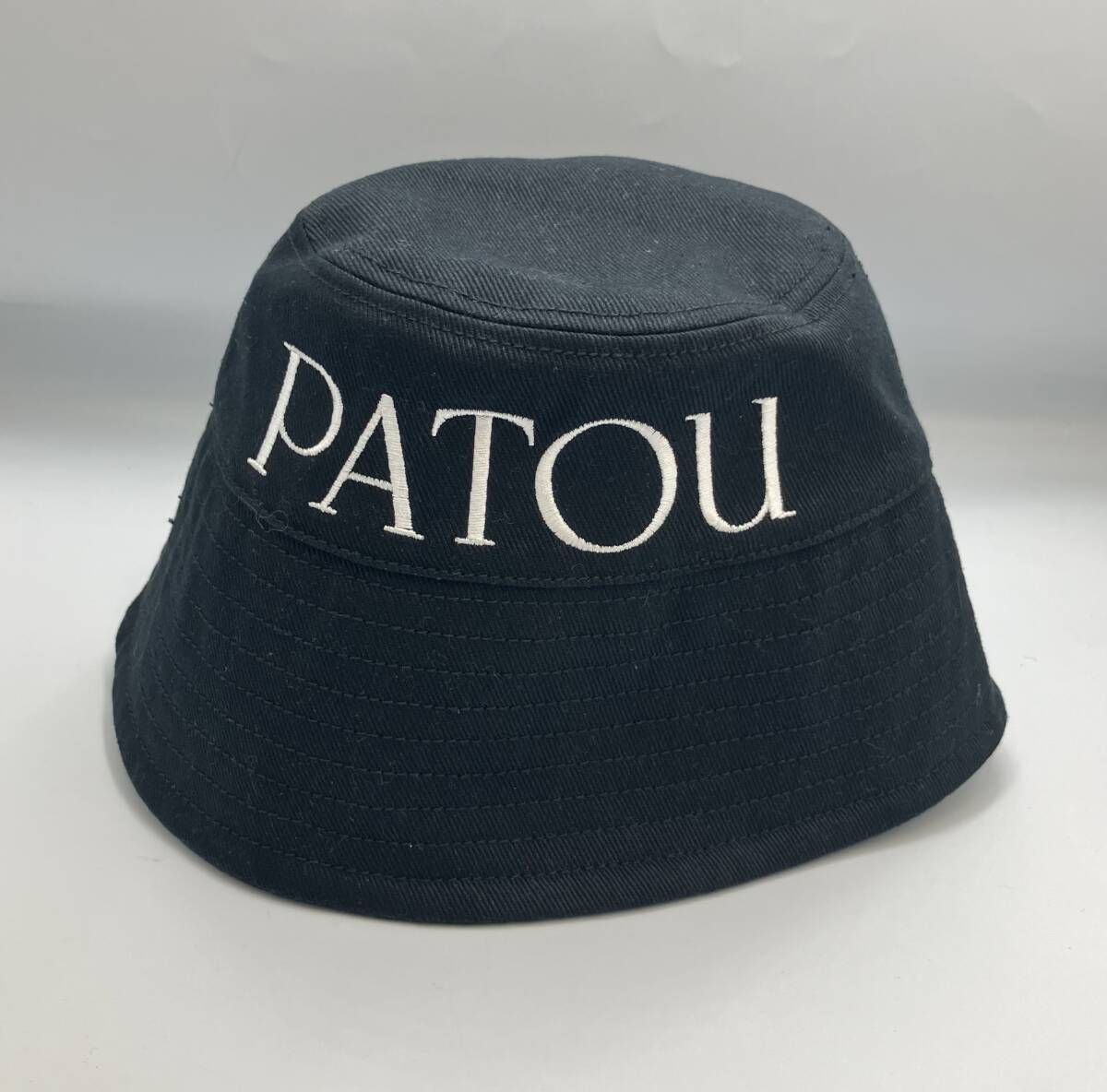 ハット ブラック PATOU バケットハット ロゴ ハット ブラック パトゥ