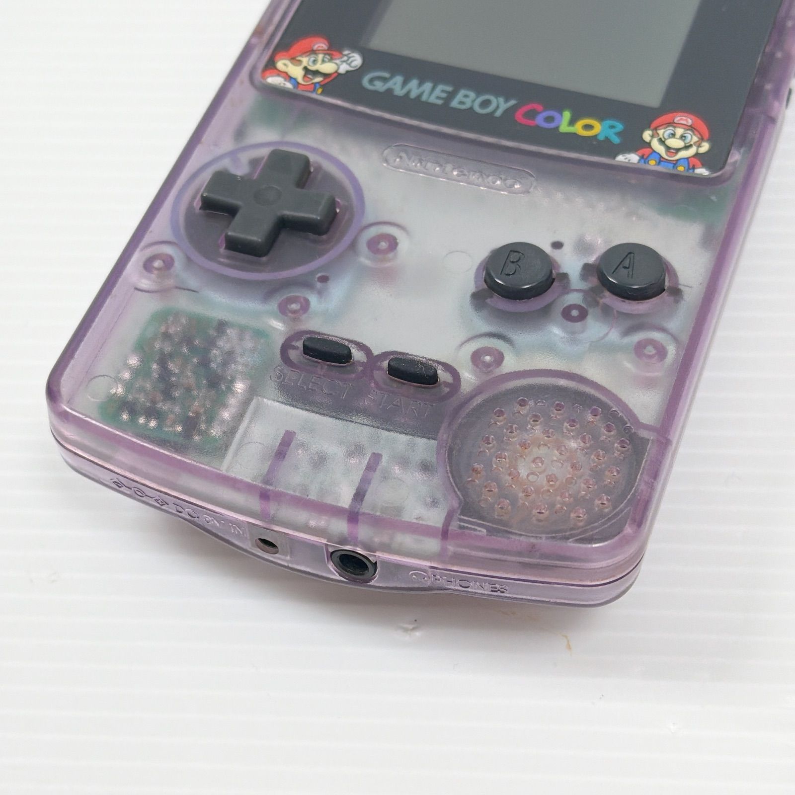 【希少品】ジャスコオリジナル ゲームボーイカラーマリオバージョン クリアパープル 希少品】ジャスコオリジナル ゲームボーイカラーマリオバージョン