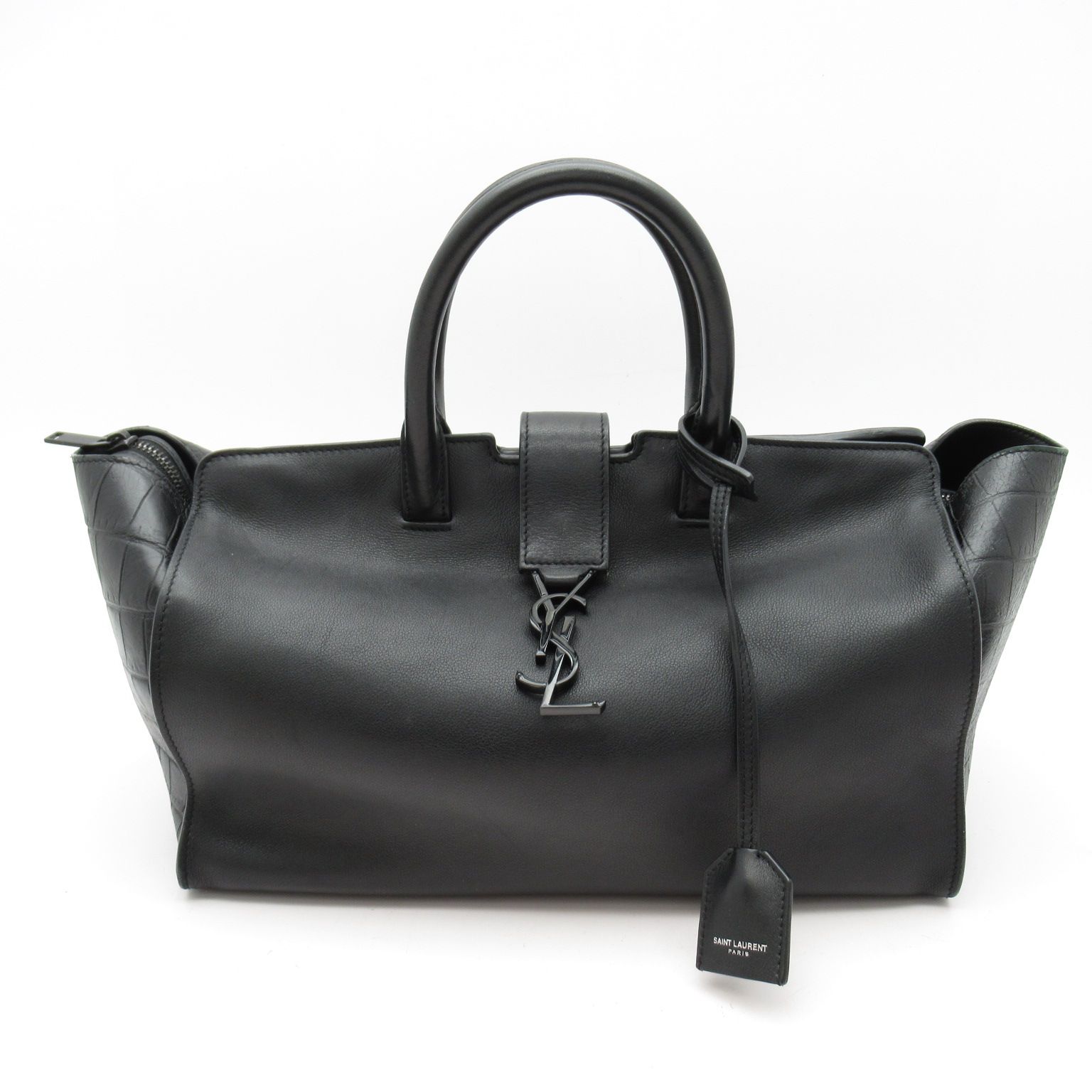 イヴ・サンローラン ダウンタウンカバス ハンドバッグ 436832 クロコ型