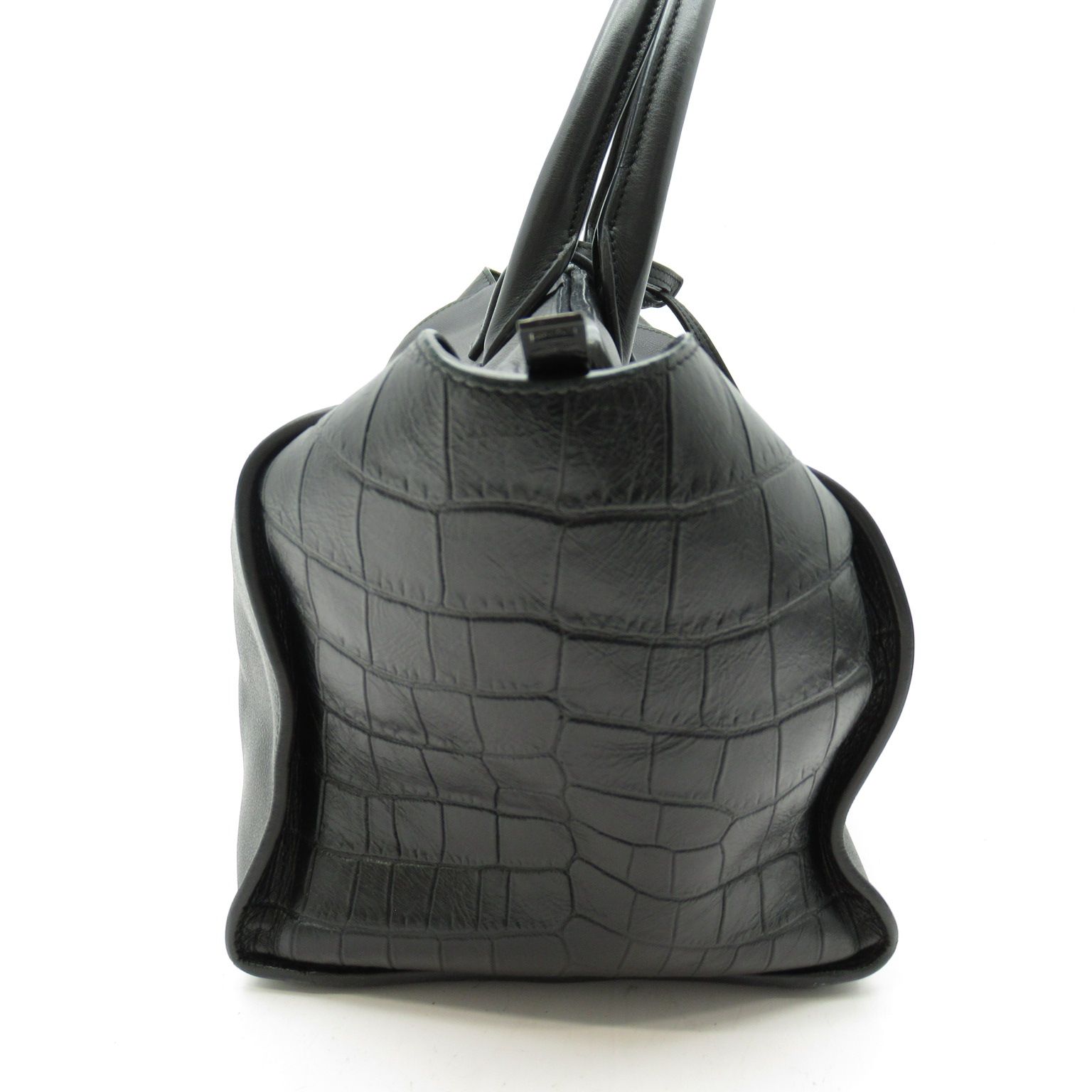 イヴ・サンローラン ダウンタウンカバス ハンドバッグ 436832 クロコ型