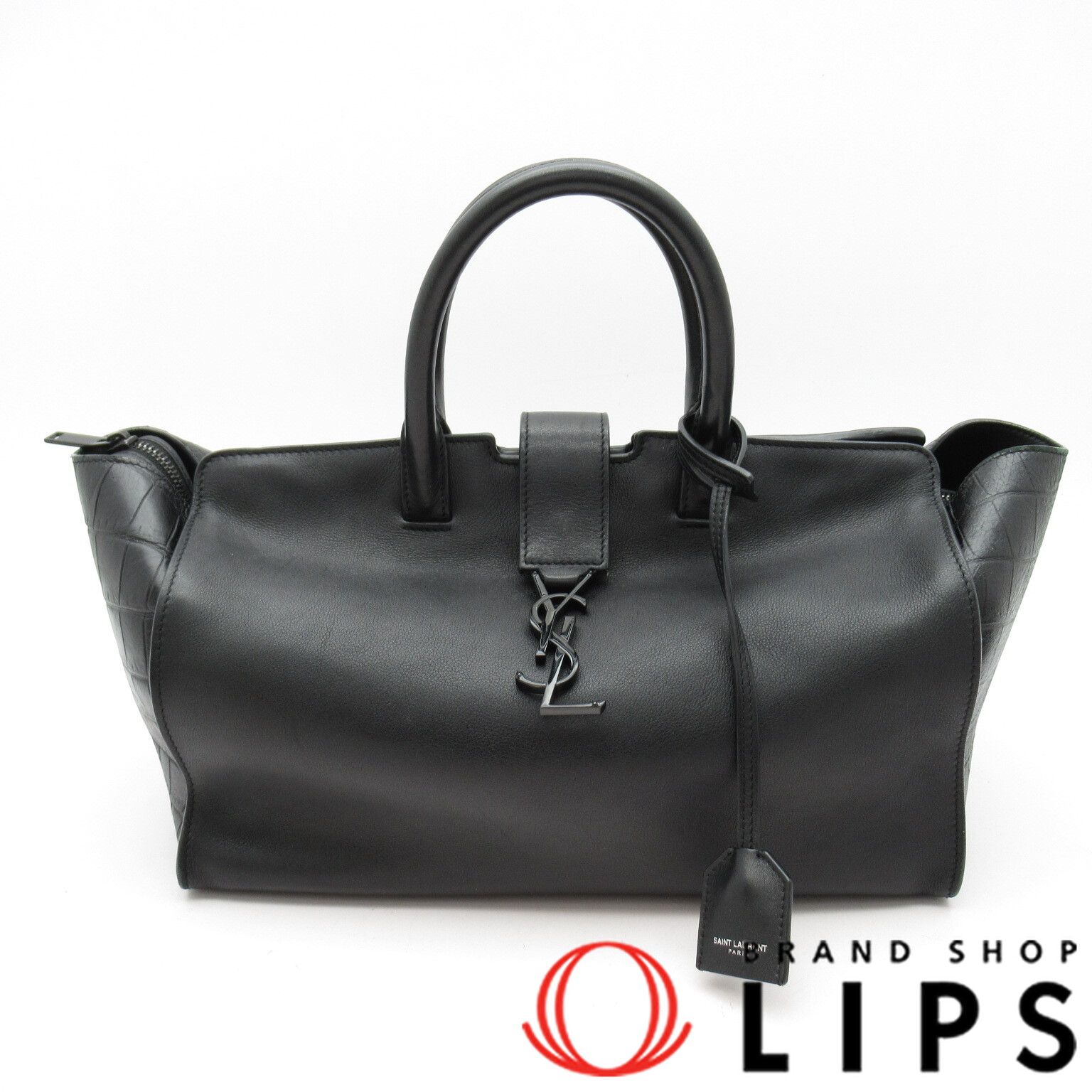 イヴ・サンローラン ダウンタウンカバス ハンドバッグ 436832 クロコ型