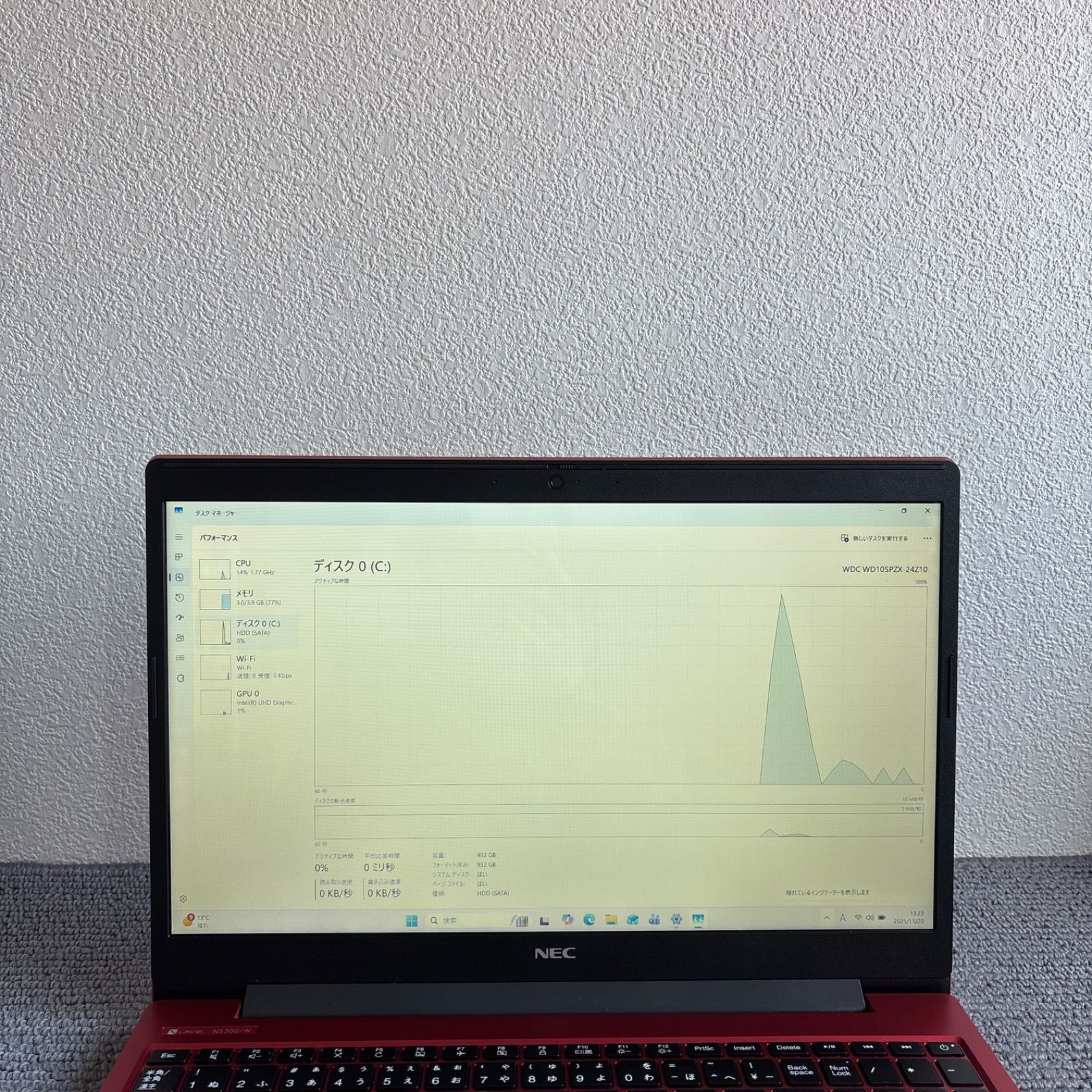 NEC Lavie NS300/N i3-8145U メモリ4GB HDD1TB Win11 - メルカリ