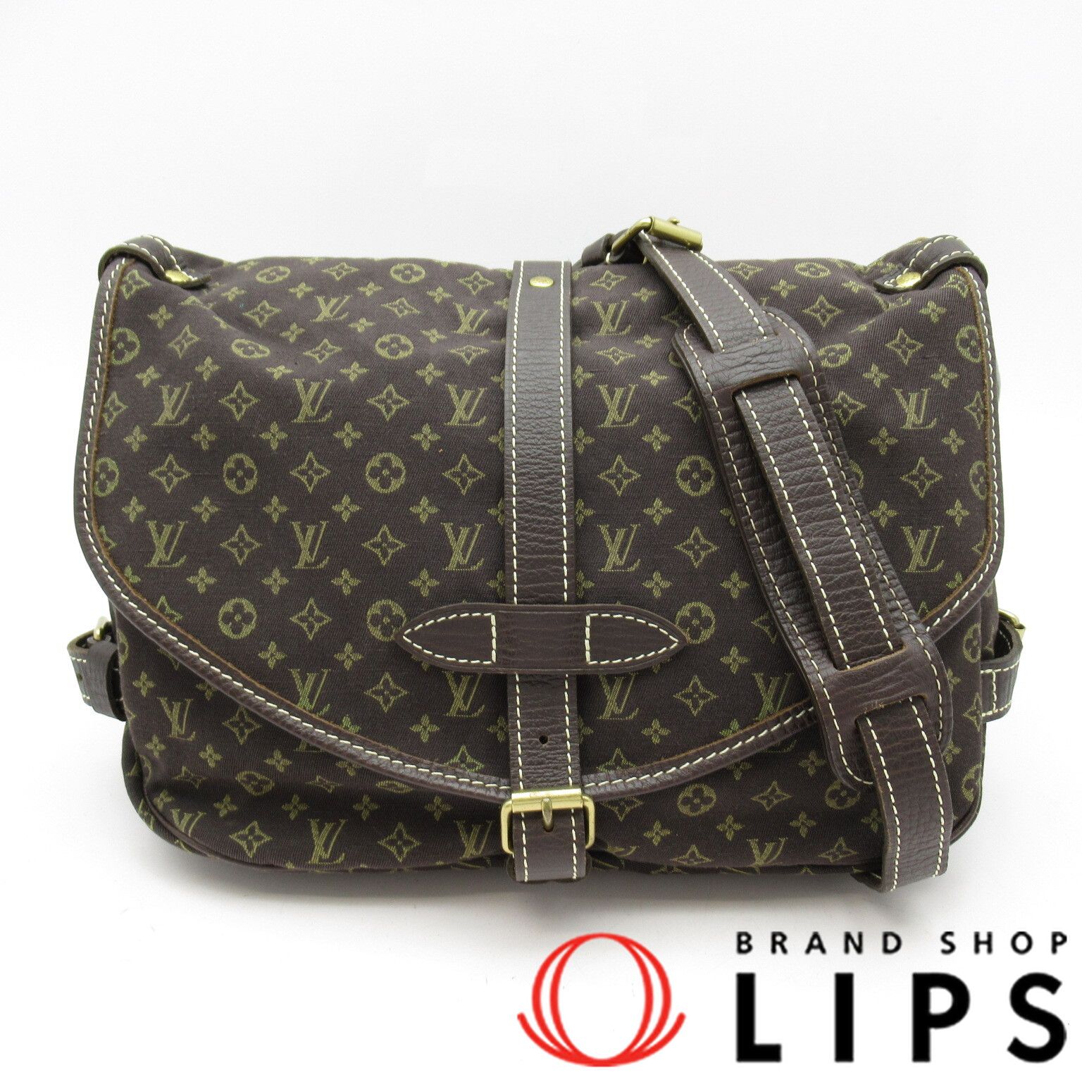 ルイヴィトン　ソミュール30 M95227 ルイ ヴィトン モノグラムミニラン ソミュール 30 エベヌ M95227