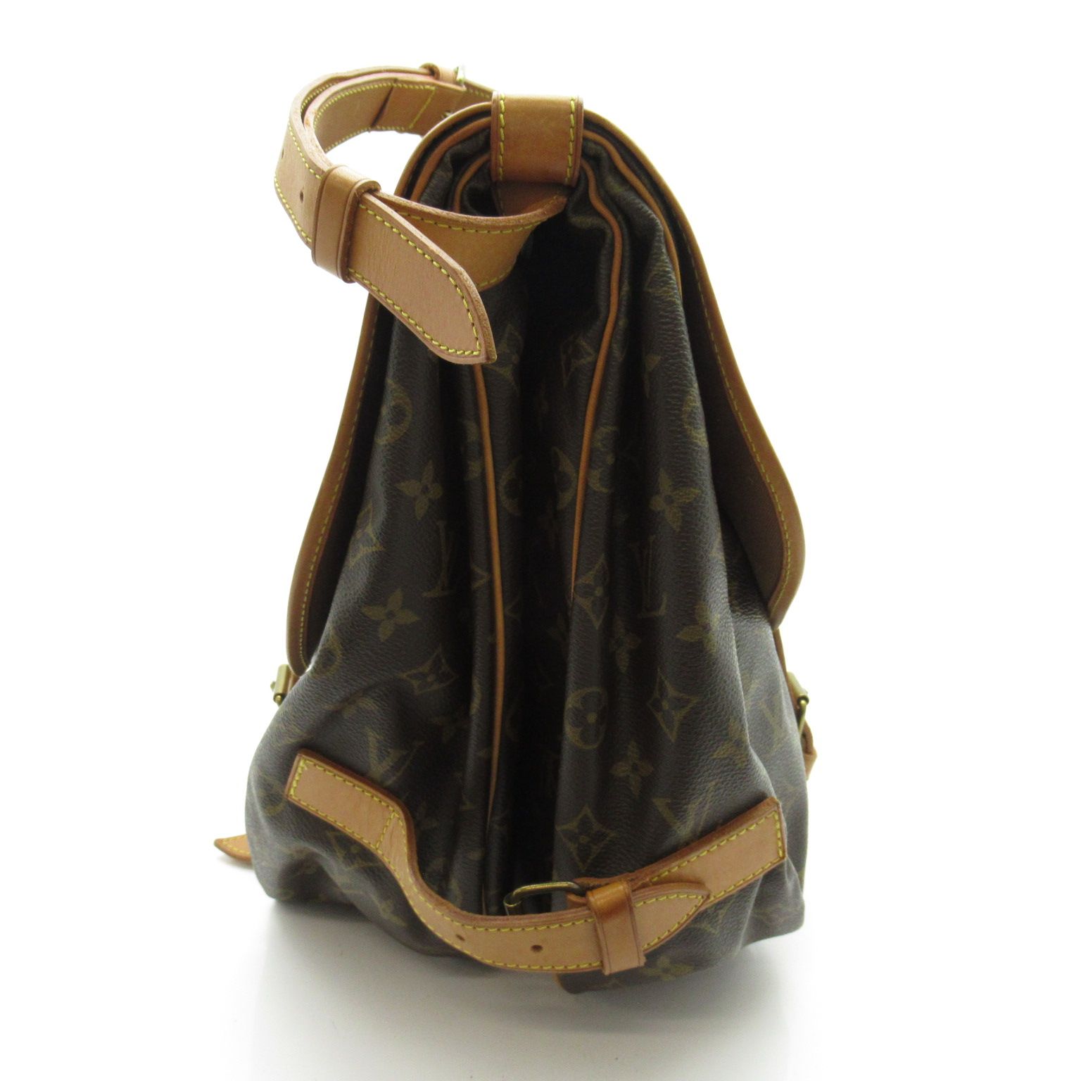 ルイヴィトン ソミュール43 モノグラム ショルダーバッグ 斜め掛け 廃盤品 ルイヴィトン ソミュール43 モノグラム ショルダーバッグ 斜め掛け