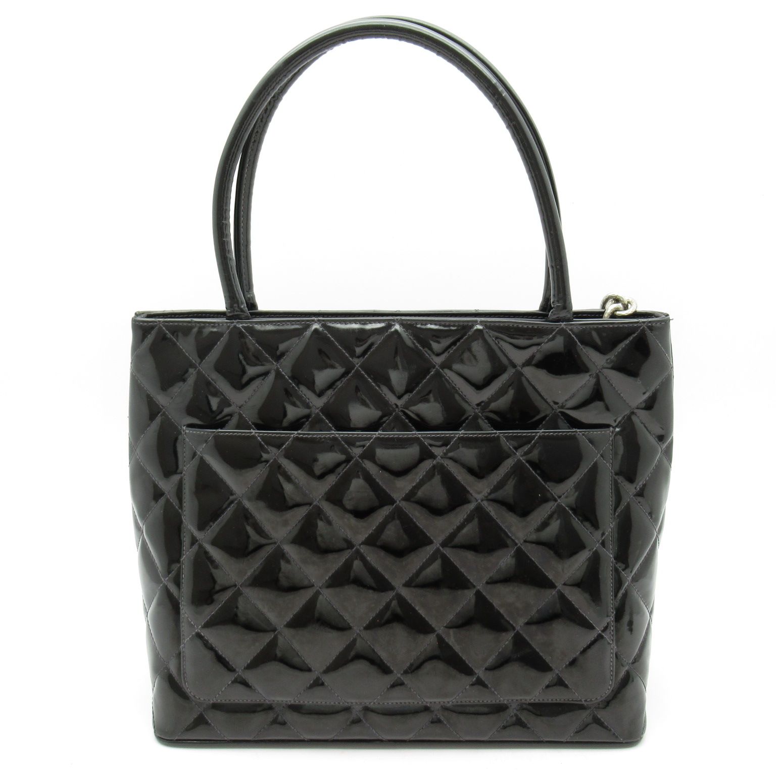 シャネル 復刻トート A01804 パテントレザー レディース トートバッグ