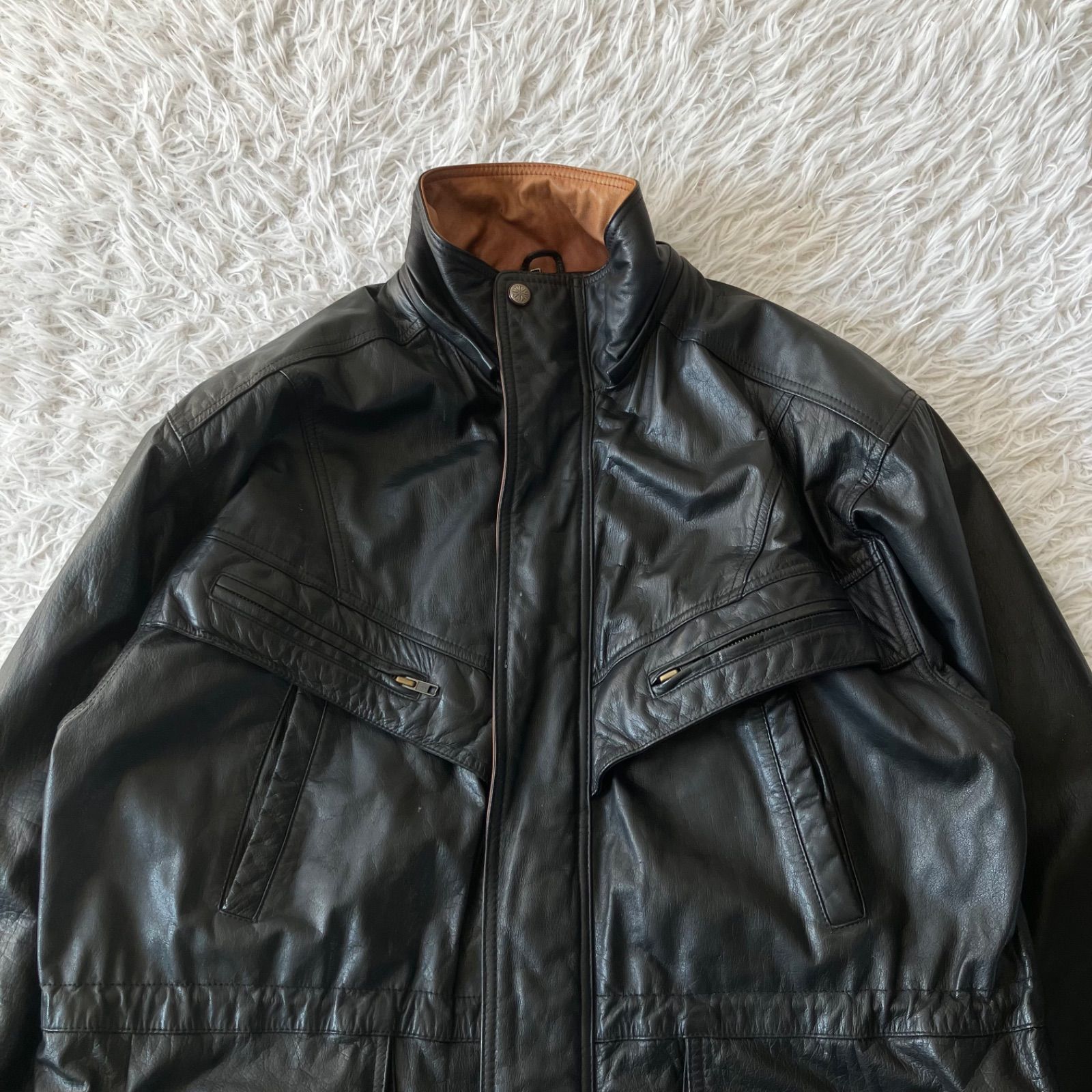 古着レザージャケットwilsonsウィルソンズ 古着 90年代 ウィルソンズレザー Wilsons Leather ダブルライダース