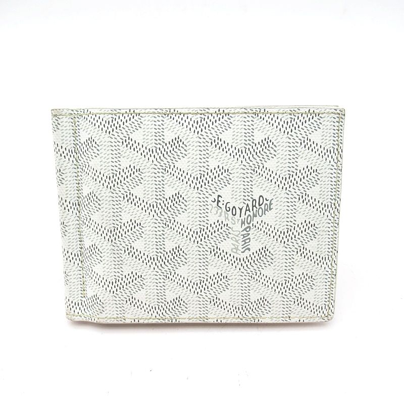 ゴヤール マネークリップ サントマ 財布 PVC レディース ホワイト