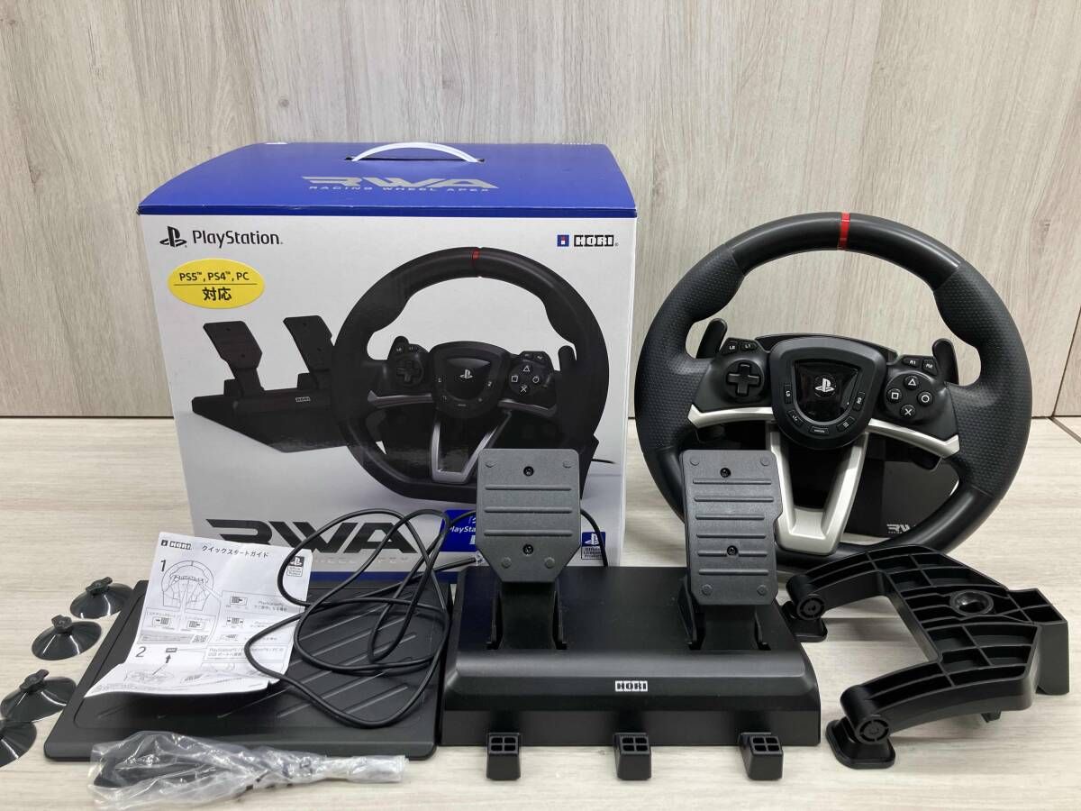 ジャンク 動作未確認 レｰシングホイｰルエイペックス for PlayStation5，PlayStation4，PC