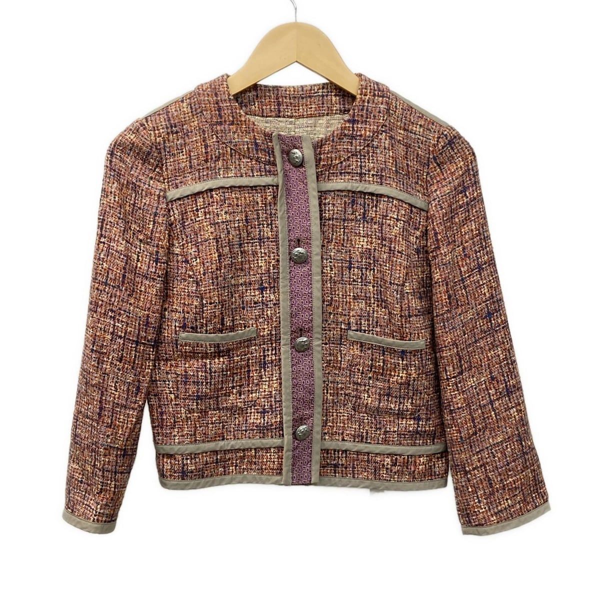 ヴィンテージETRO エトロ レディース ジャケット 38 チェック イタリア製 ヴィンテージETRO エトロ レディース ジャケット 38 チェック イタリア製